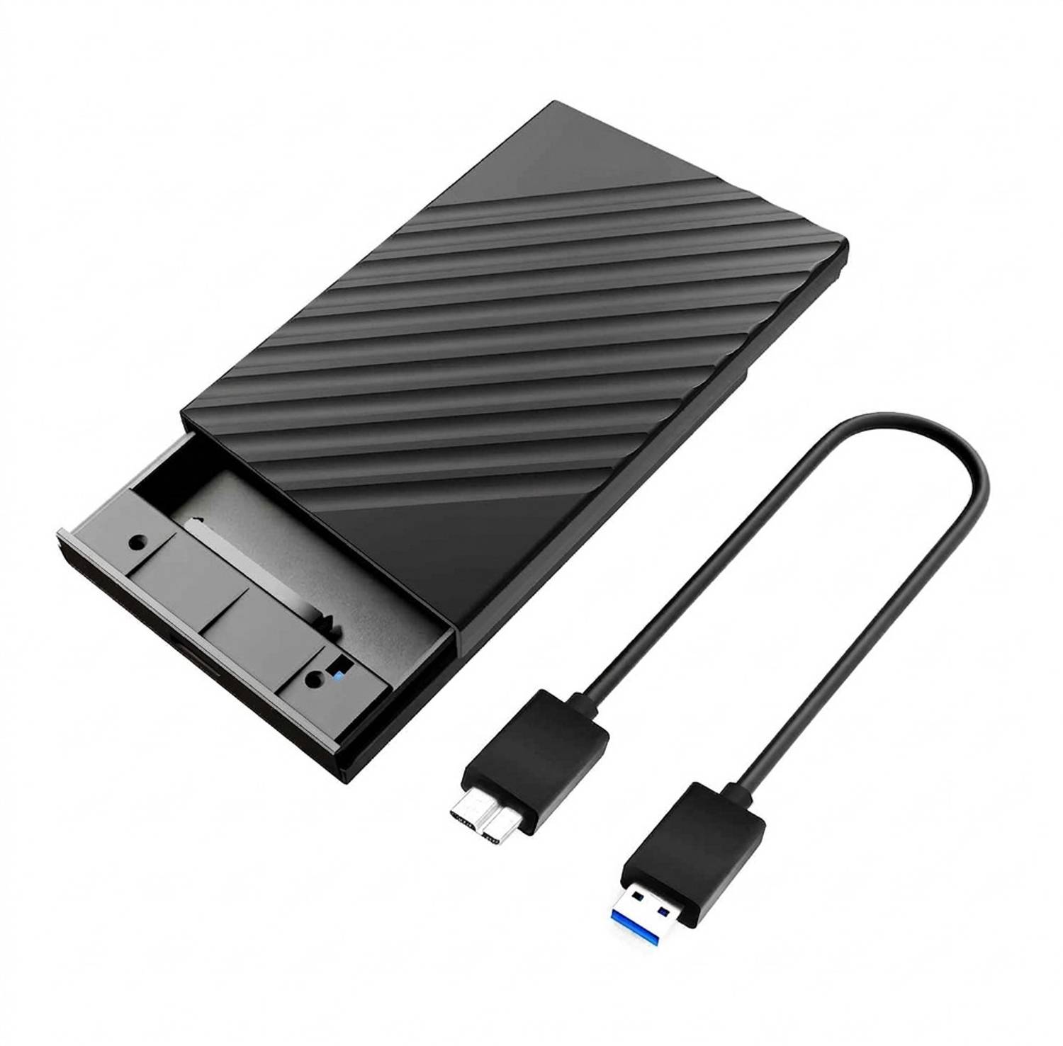 Carecase Cablet 2.5 Inch Sata Enclosure Compatible With HDD/SSD Harddrive 2.5 inch Water Proof 2.5 Harddrive Enclosure