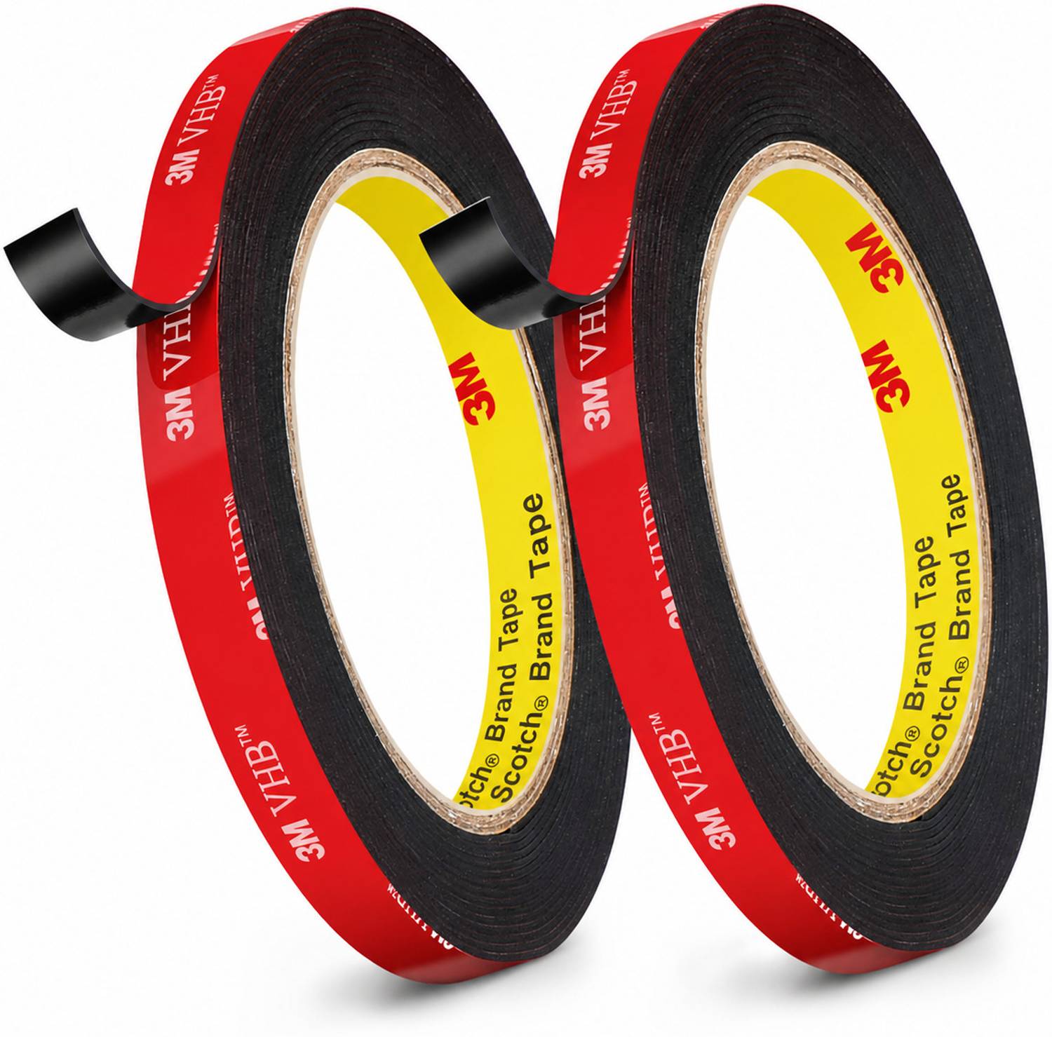 3M Double-sided Attachment Tape 1.2cm×4M , 4 m Double-sided Tape (Pack of 2) 4 m Double-sided Tape