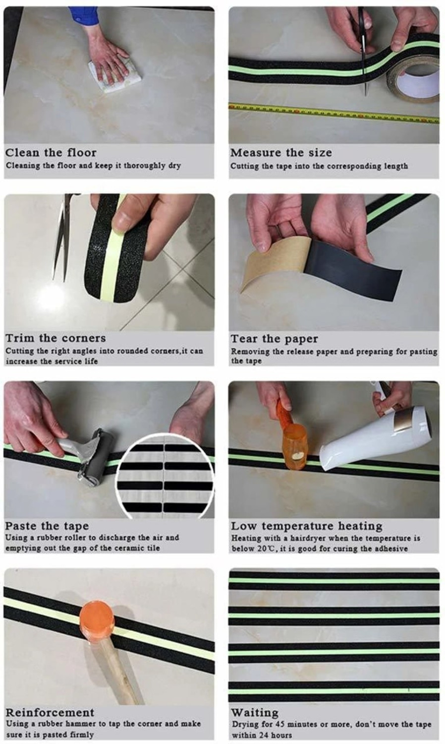 Image of Traxloxter Anti Slip Tape for Stairs & Bathroom | Waterproof Non Skid Grip 5m 5 m Anti Slip Tape