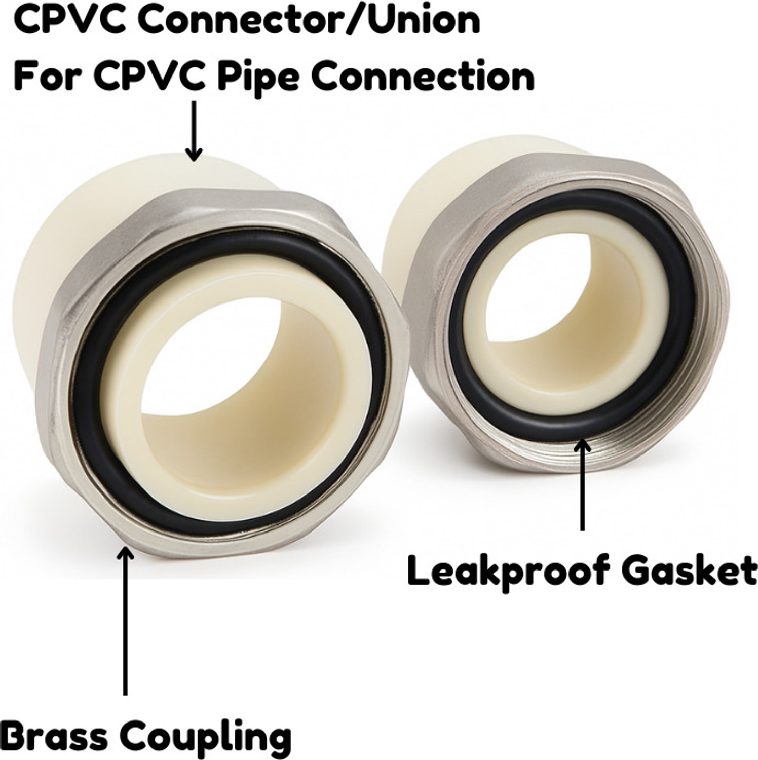 Image of utc CPVC Forged BRASS Ball Valve | Rust-Proof, Leak-Proof Fitting | 32 MM ( 2 Units) Ball Valves