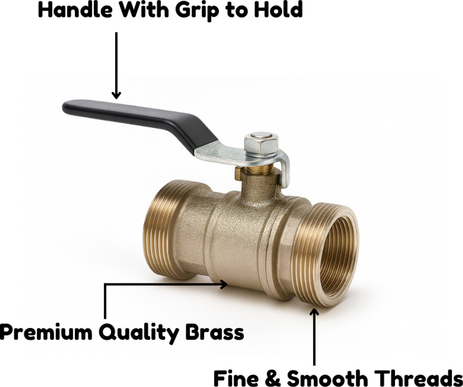 Image of utc CPVC Forged BRASS Ball Valve | Rust-Proof, Leak-Proof Fitting | 32 MM ( 2 Units) Ball Valves