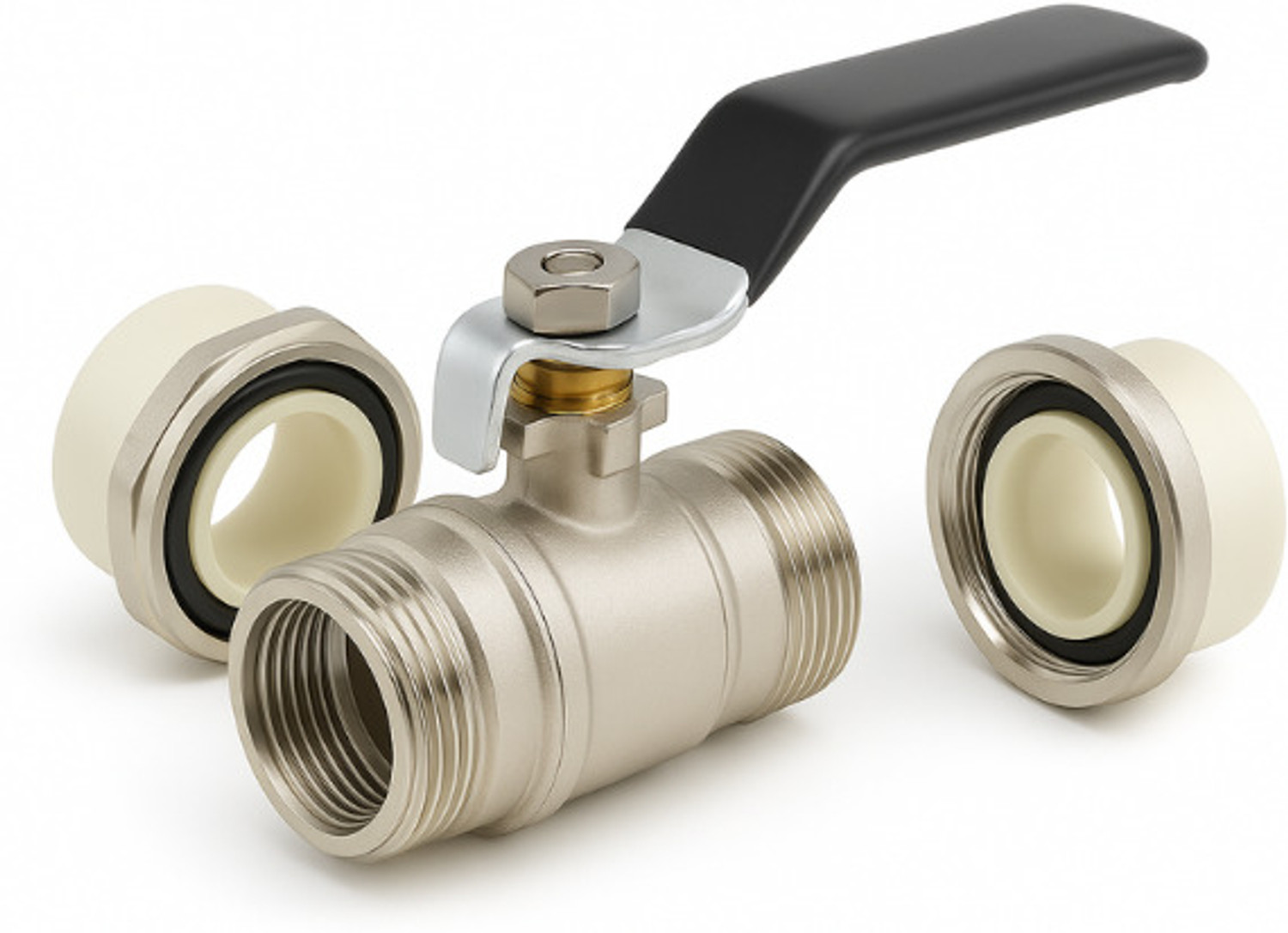 Image of utc CPVC Forged BRASS Ball Valve | Rust-Proof, Leak-Proof Fitting | 32 MM ( 2 Units) Ball Valves