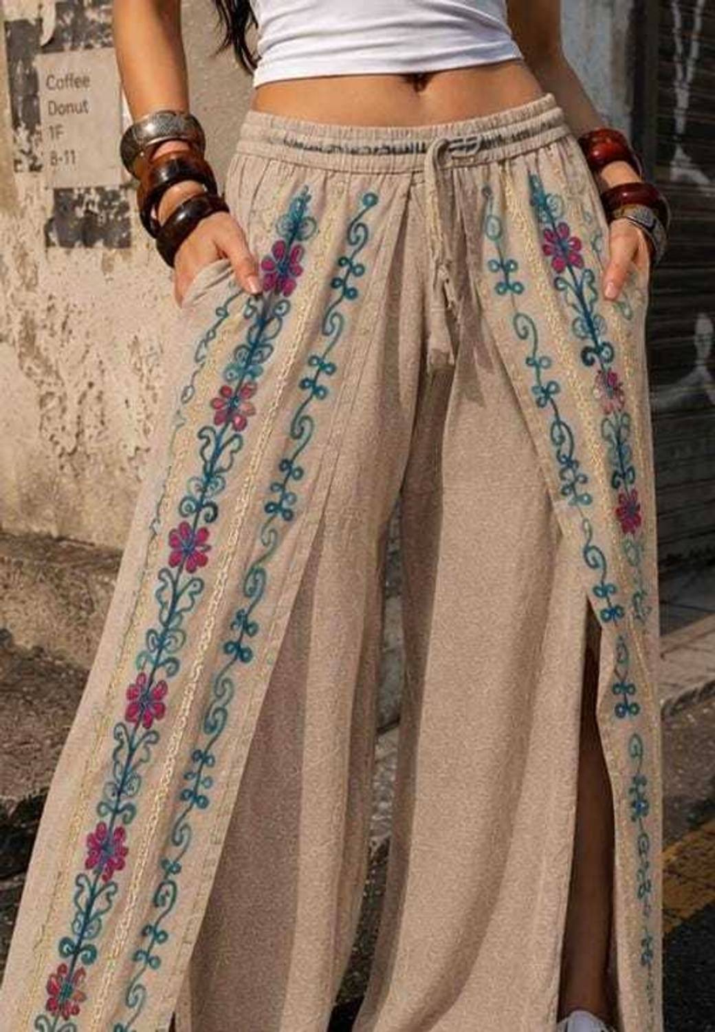 Asteva Printed Cotton Women Harem Pants - Image 4