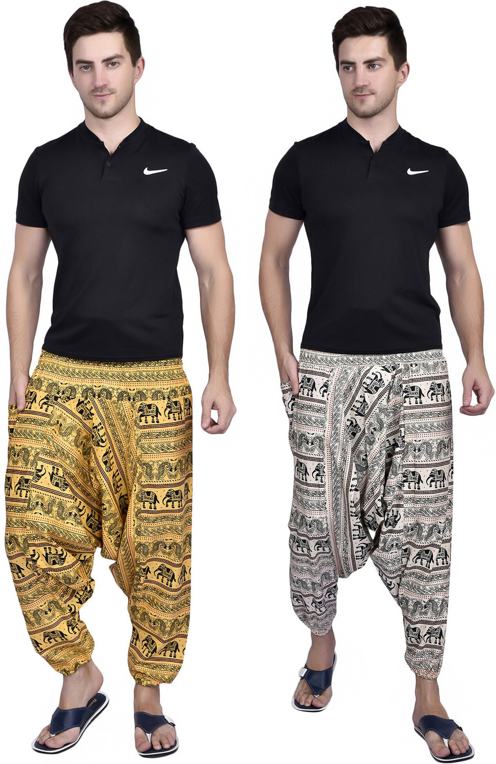 Image of Viku Printed Cotton Men Harem Pants