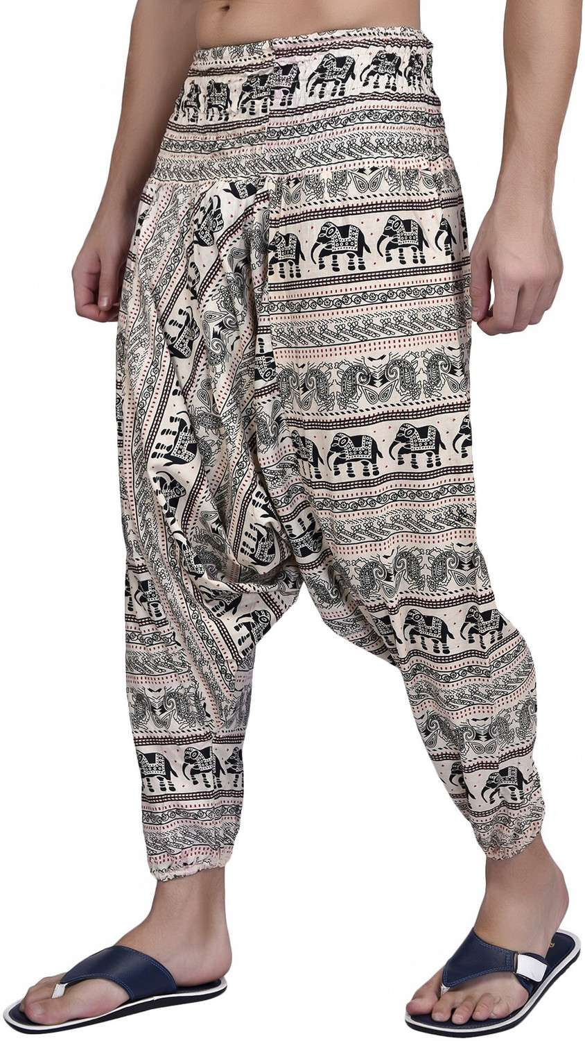 Image of Viku Printed Cotton Men Harem Pants