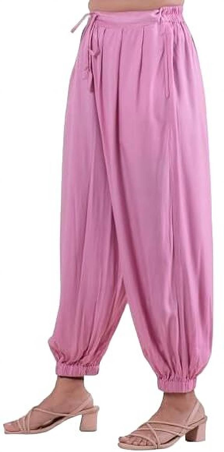 Atriyo Solid Cotton Women Harem Pants