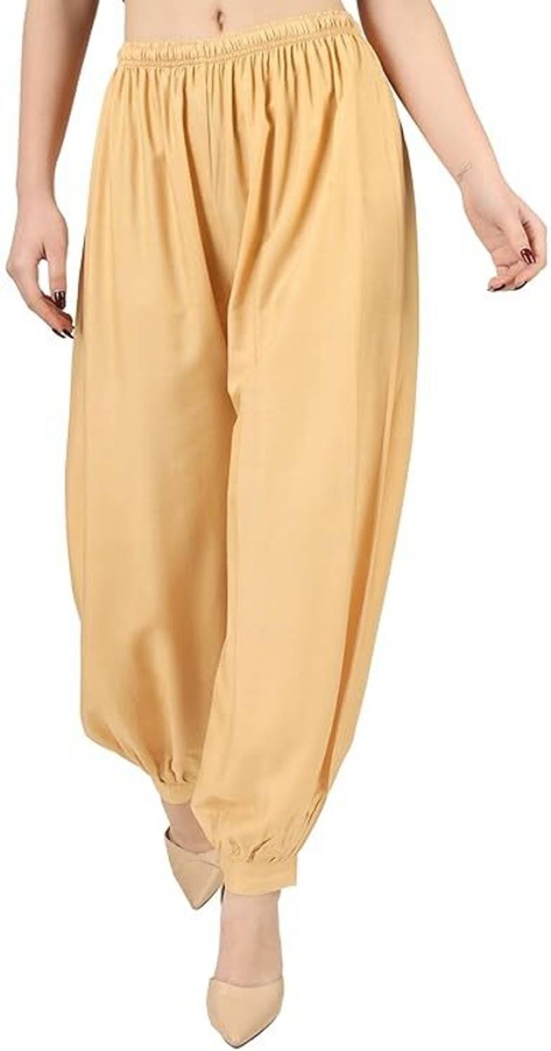 Atriyo Solid Cotton Women Harem Pants