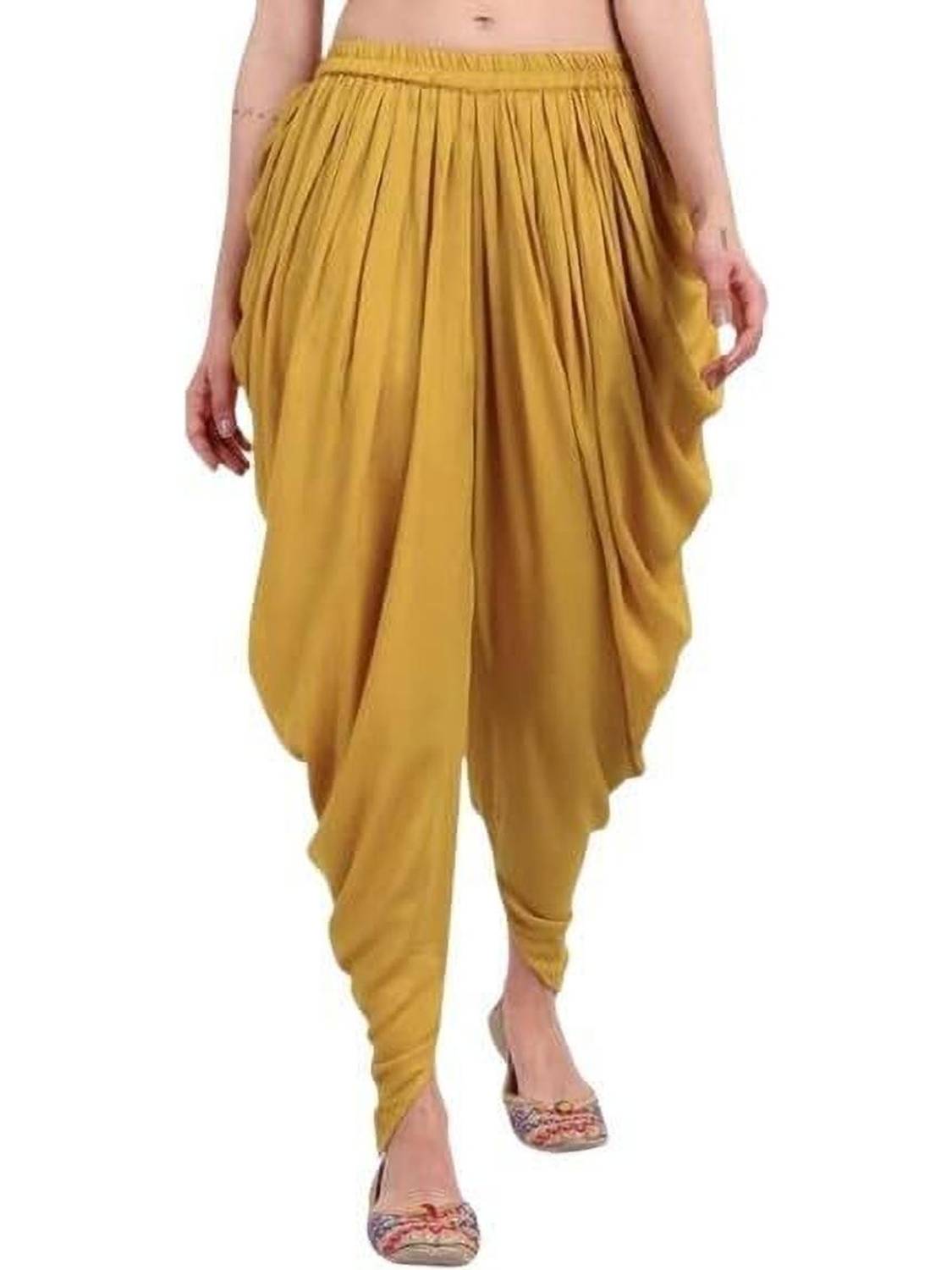 Atriyo Solid Rayon Women Harem Pants