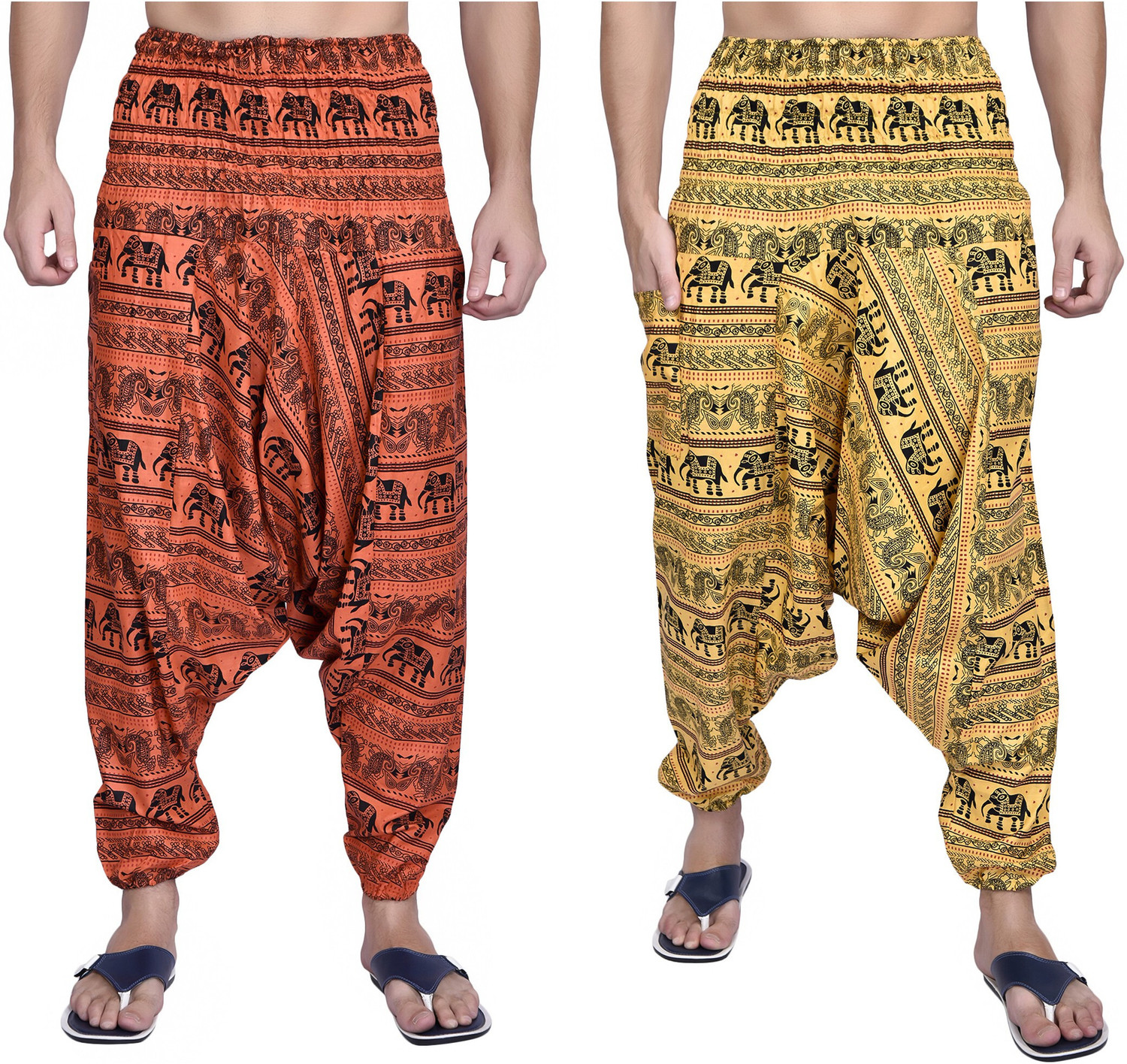 Image of Viku Printed Cotton Men Harem Pants