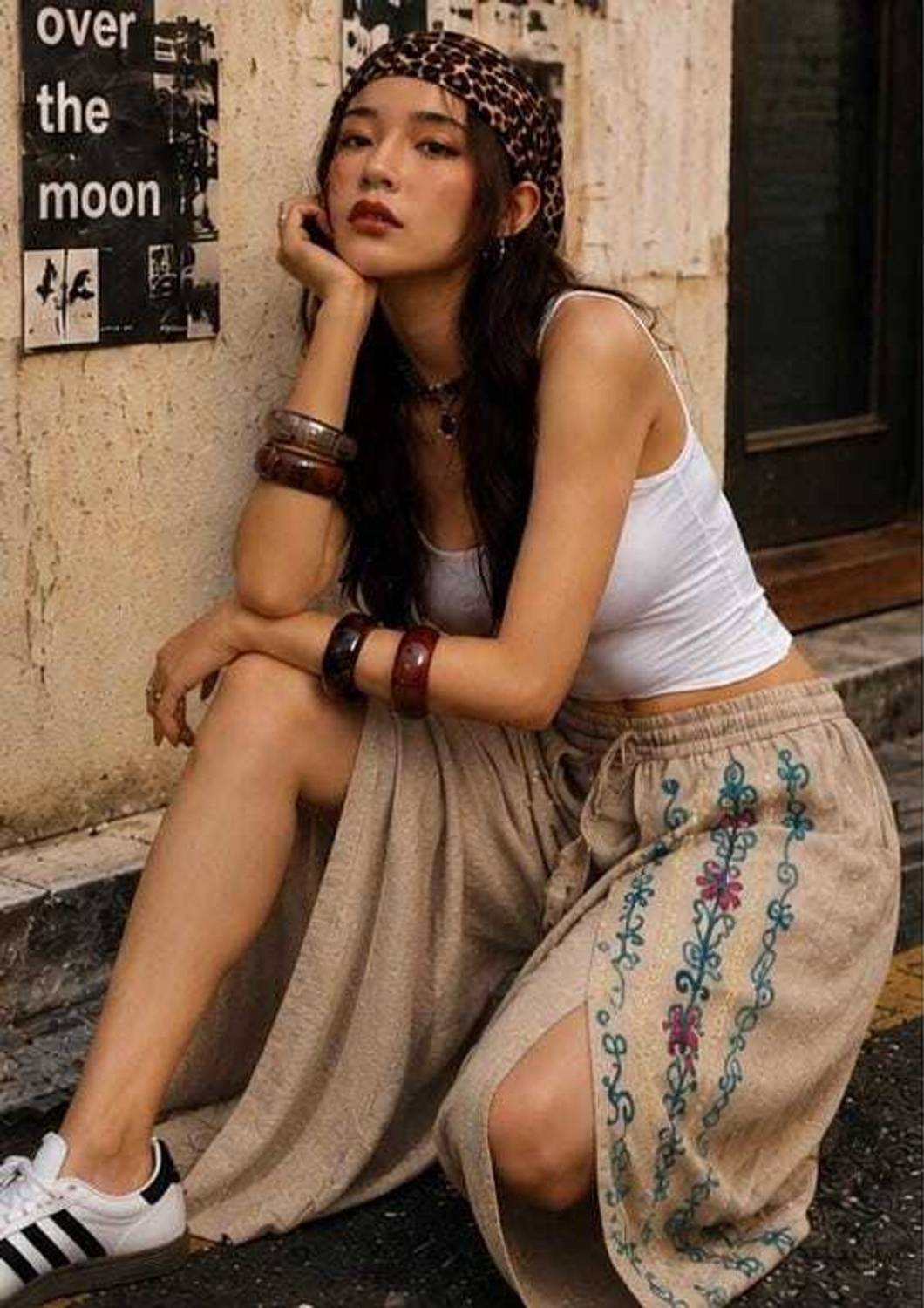 Asteva Printed Cotton Women Harem Pants - Image 3