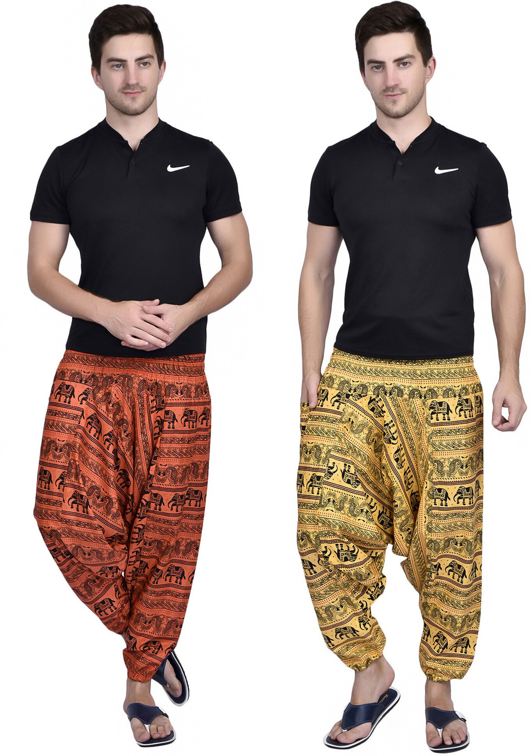Image of Viku Printed Cotton Men Harem Pants