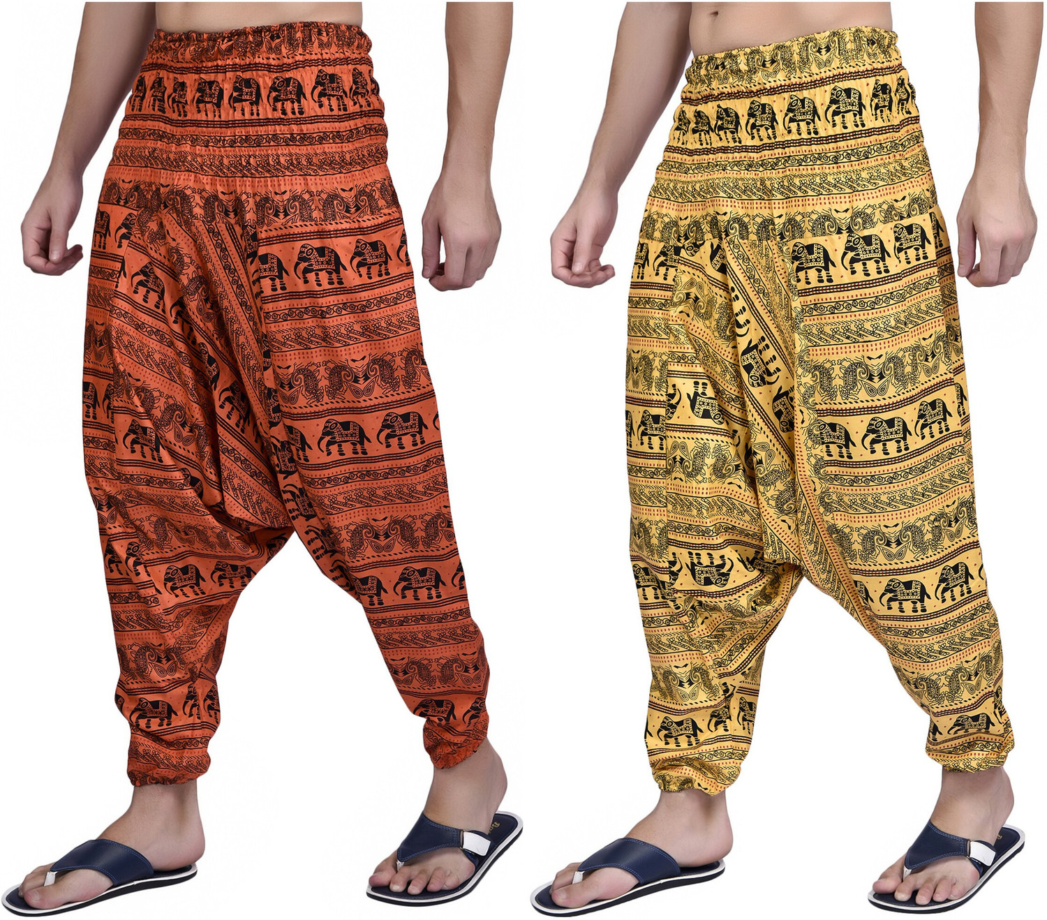 Image of Viku Printed Cotton Men Harem Pants