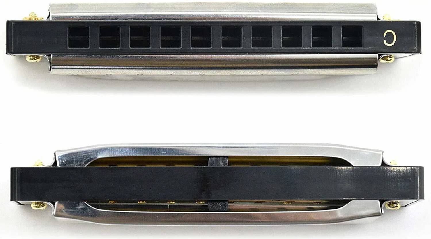 Juarez C Key 10 Hole 20 Tone Harmonica with Case - Image 5