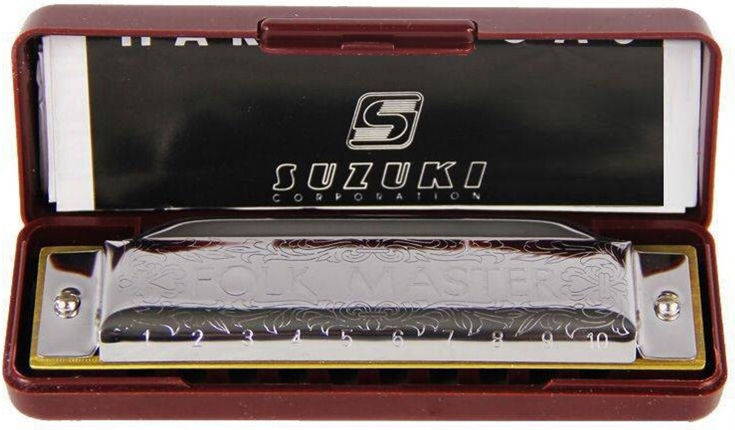 Image of SUZUKI Suzuki Folkmaster Standard 10-Hole Diatonic Blues Harp Harmonica