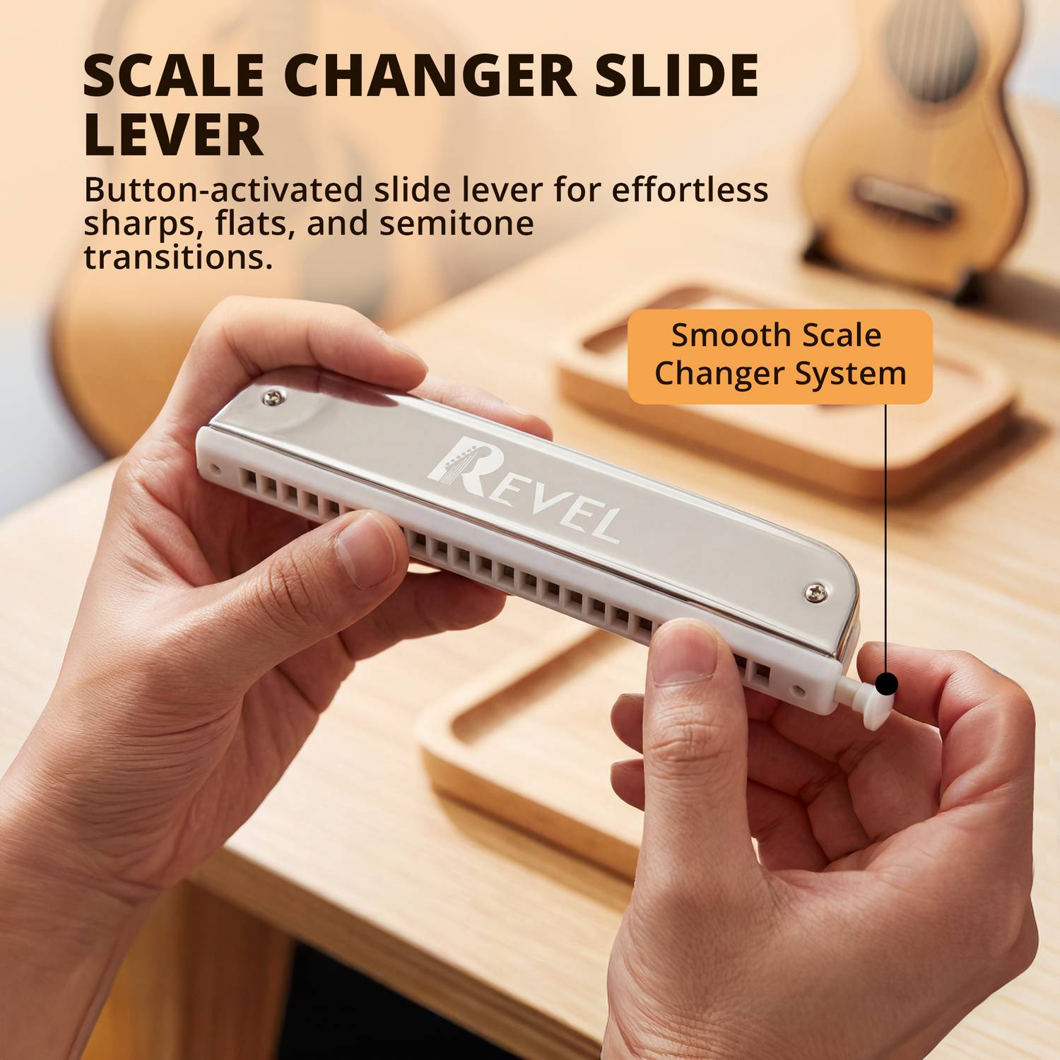 REVEL RVL-HA24SCS Harmonica Silver - Image 3