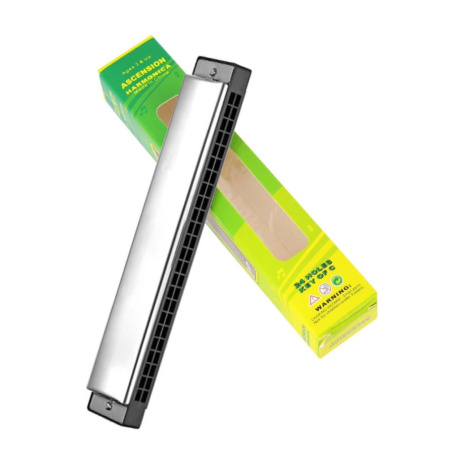Ascension Harmonica Mouth Organ Silver - Image 1