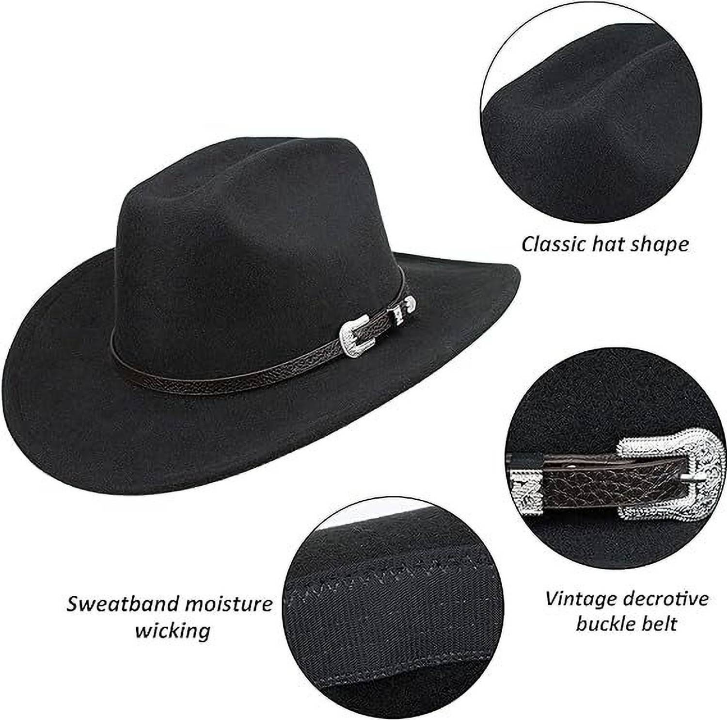 SERPLEX Cowboy Hat Black Pack of 1 - Image 2
