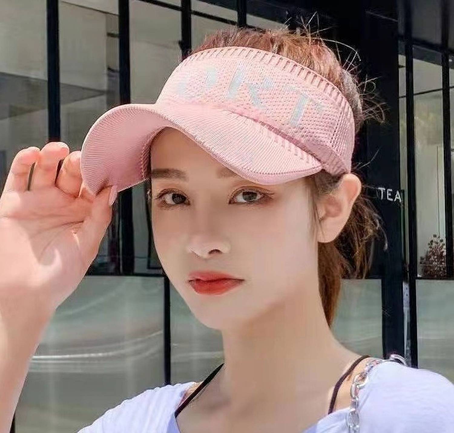 Antoj Open Head Sun Visor Sport Ponytail Adjustable Summer Hat Sun Visor Cap.