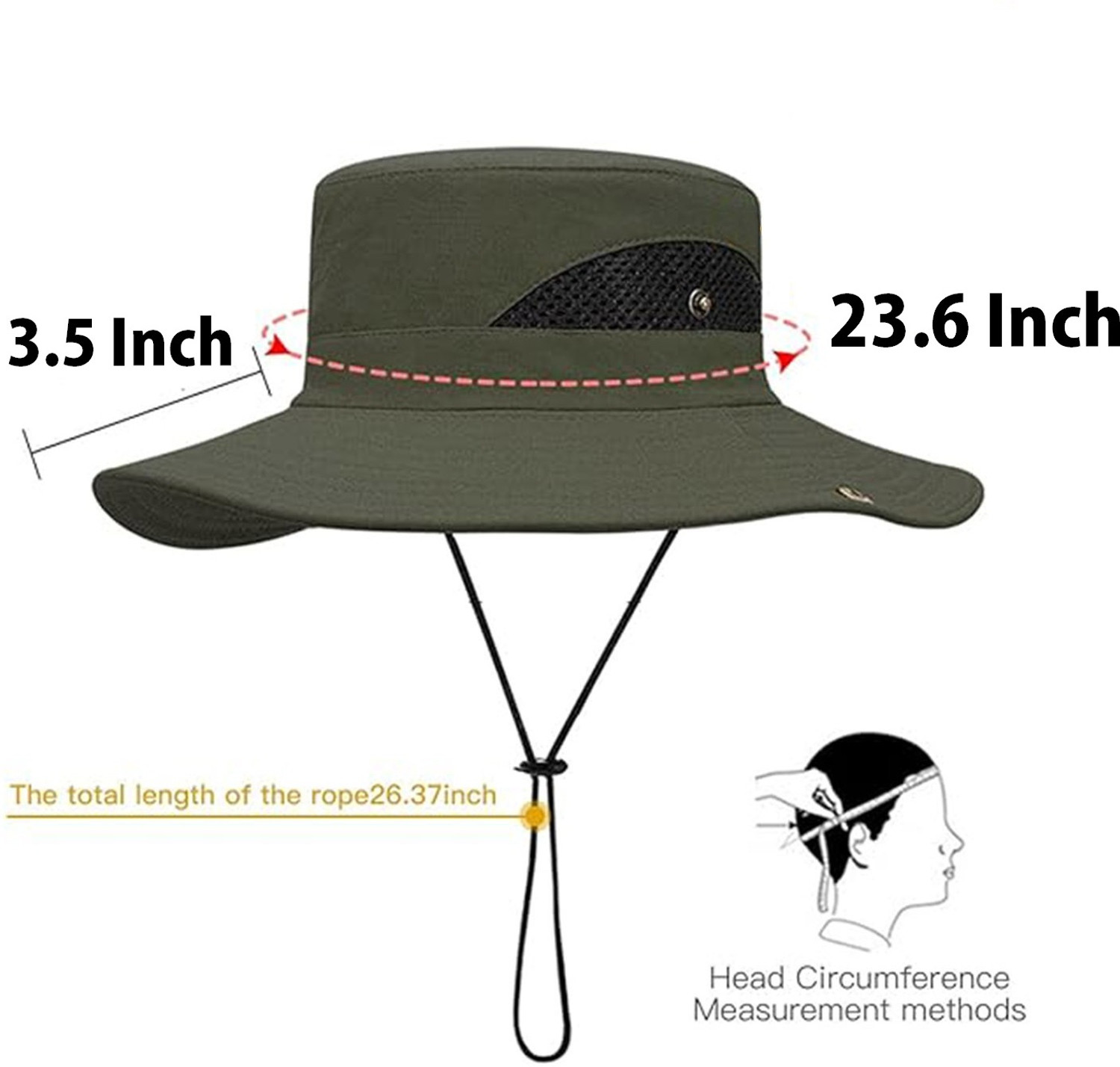 Image of HSR Stylish Summer Sun Protection Round Hat Cap for Men Women, UV Protection