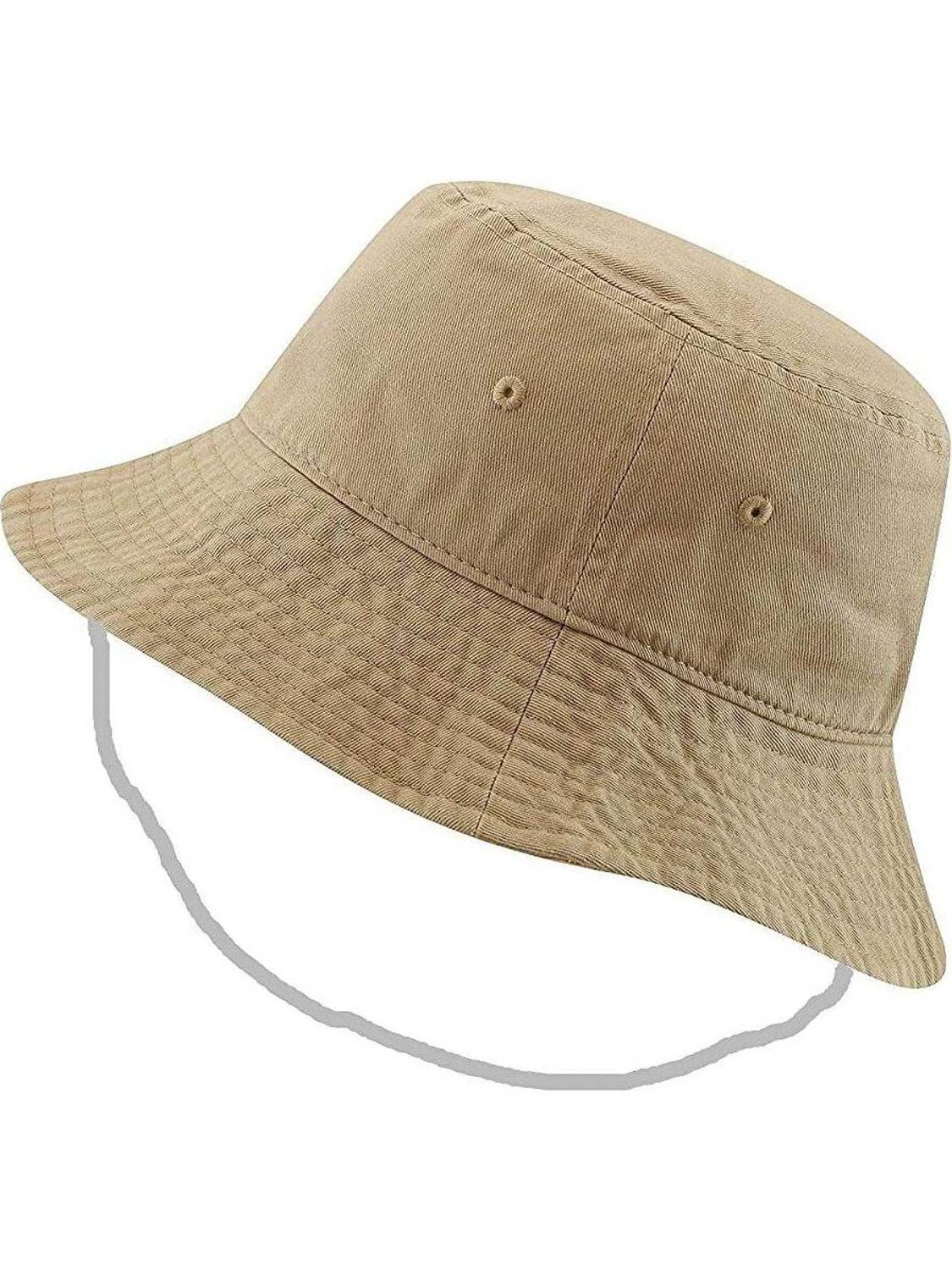 Adorazone Unisex Cotton Bucket Hat (Hat circumference 22.8" / 58cm)