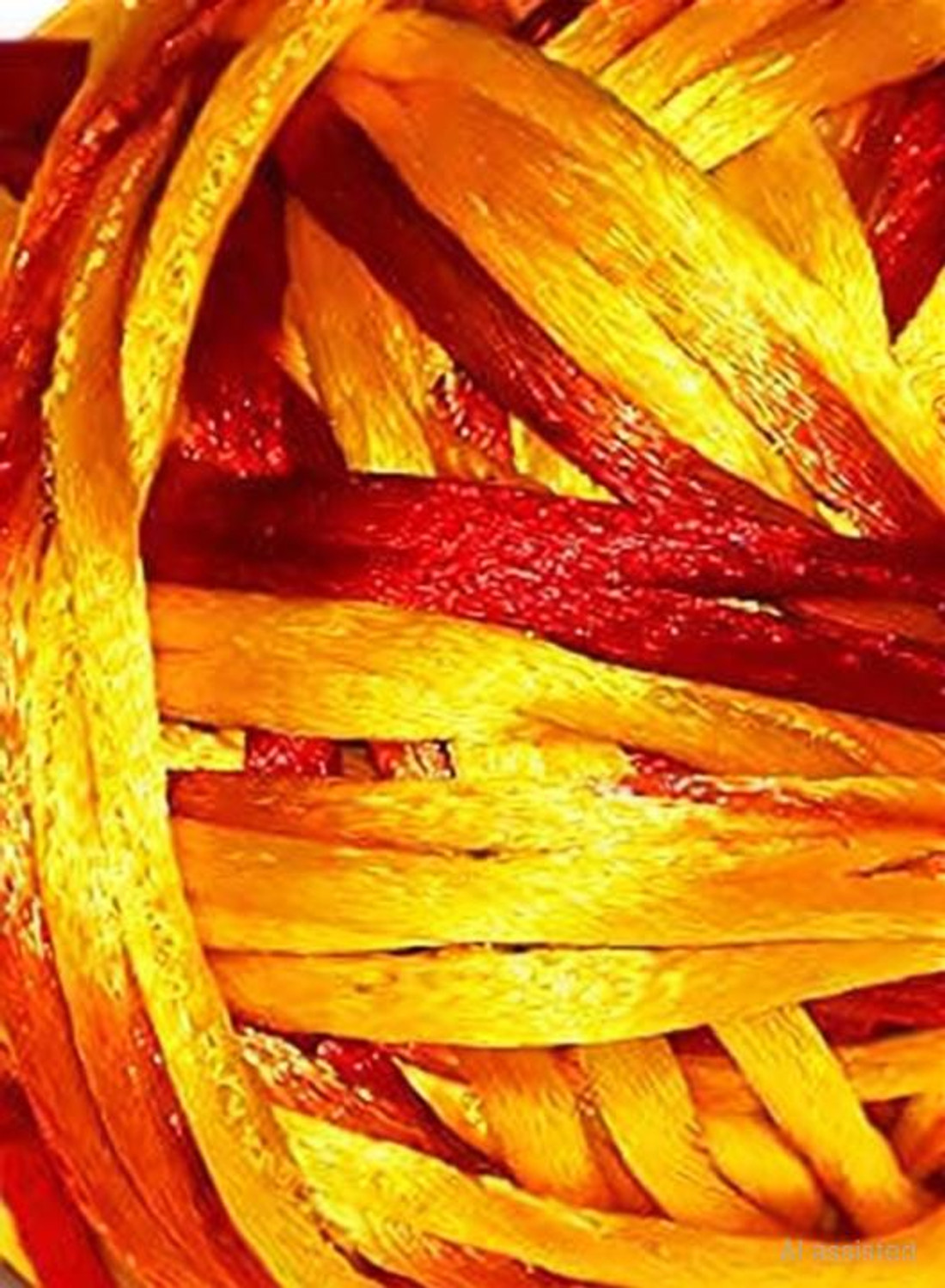 Image of gofii Silk Mauli - Kalawa - Raksha Sutra with two natural colours Red and Saffron in silk thread 15 Meters Thread