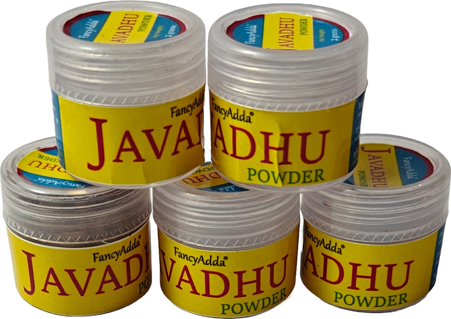 Image of Fancyadda Pure Javadhu Powder (Pack of 5 x 2g) | Divine Herbal Scent | Long-Lasting Aroma
