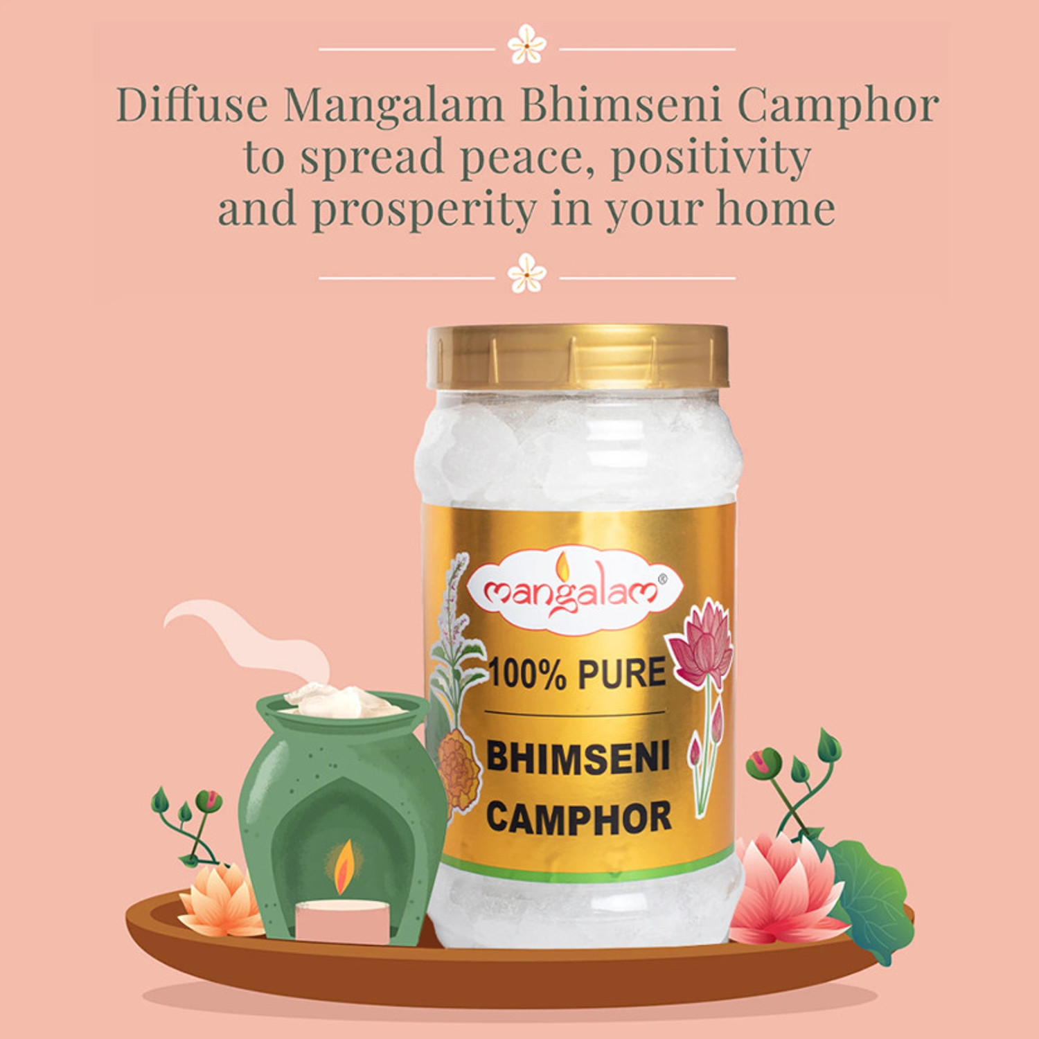 Image of mangalam camphor mangalam bhimseni camphor 500 gm