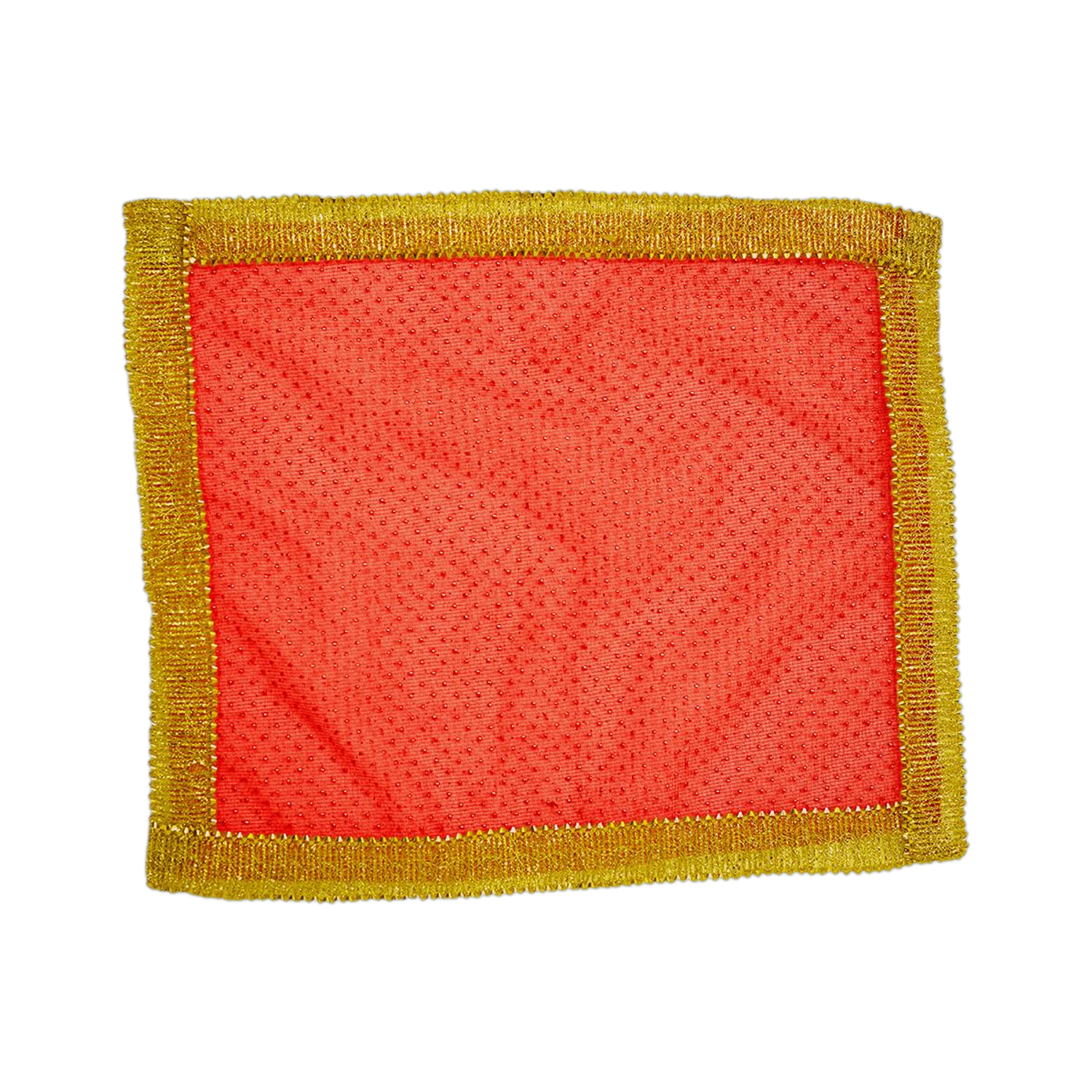 Shubhkart Darshana Puja Red Chunni (33cm*33 cm)