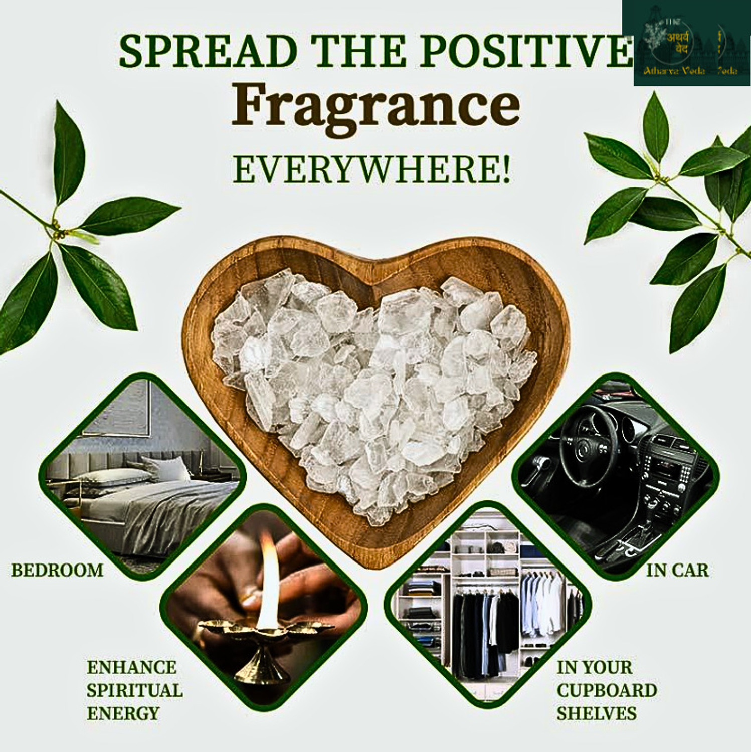 Image of The Atharva-veda Purest Bhimseni Camphor, 100% Original Organic Bhimseni Kapoor, PACHA KARPUR 1Kg