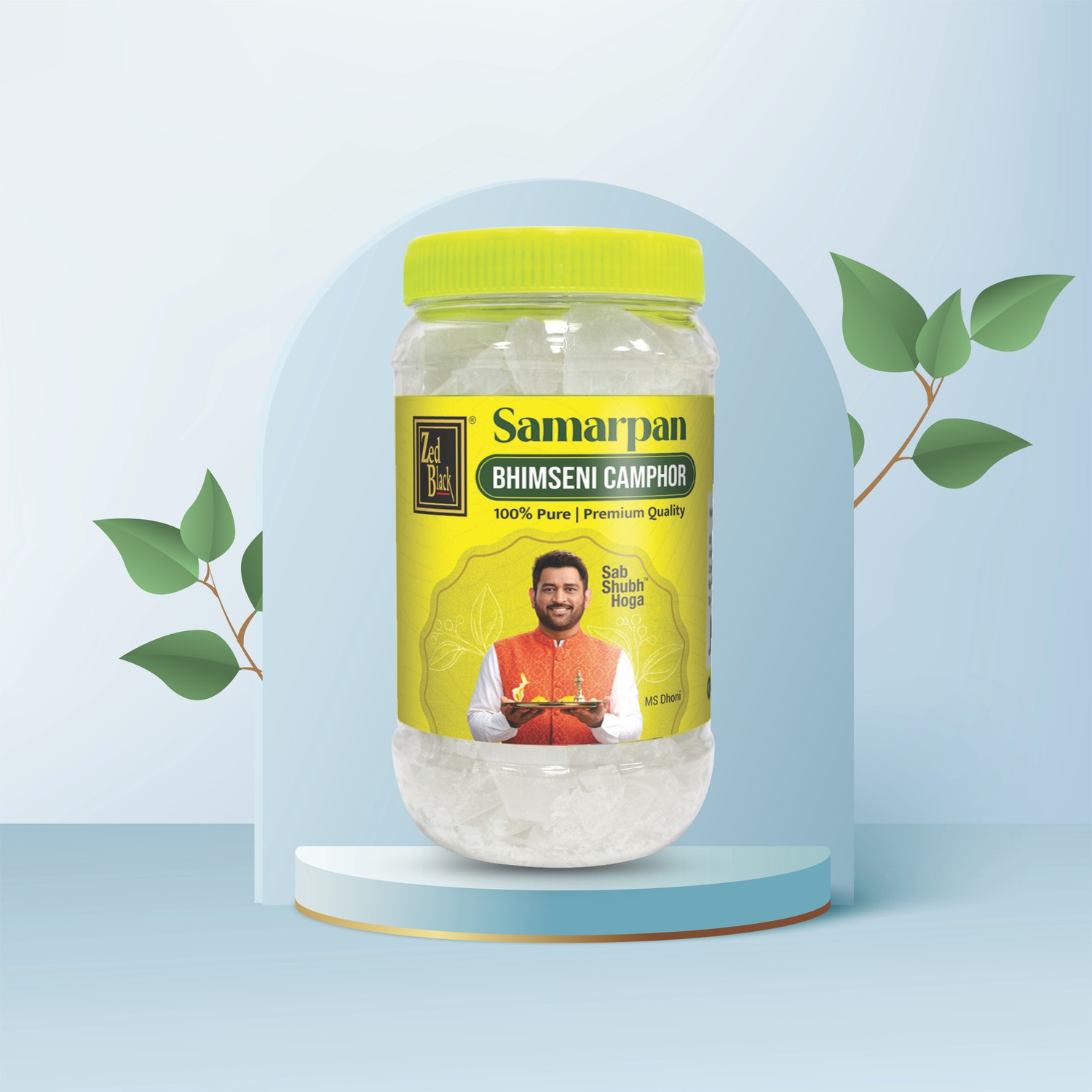 Image of Zed Black Pure & Natural Samarpan Bhimseni Kapoor(Bhimseni Camphor),Camphor for Pooja 500G