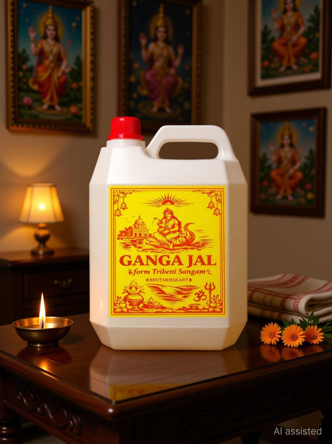 Brotherskart Gangajal The Purest Holy Water From Tribeni Sangam 1 Litre Ganga Jal