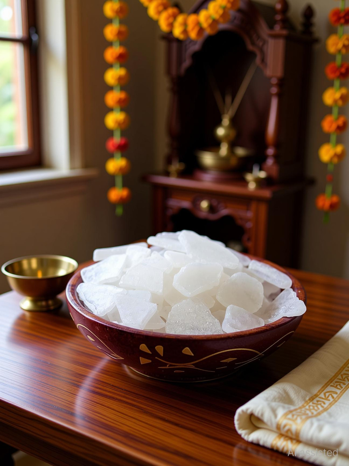 Image of The Atharva-veda Purest Bhimseni Camphor, 100% Original Organic Bhimseni Kapoor, PACHA KARPUR 1Kg