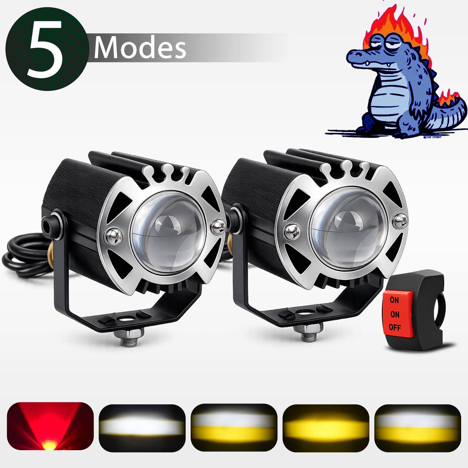 automunk LED Fog Light for Universal Bike - Image 1