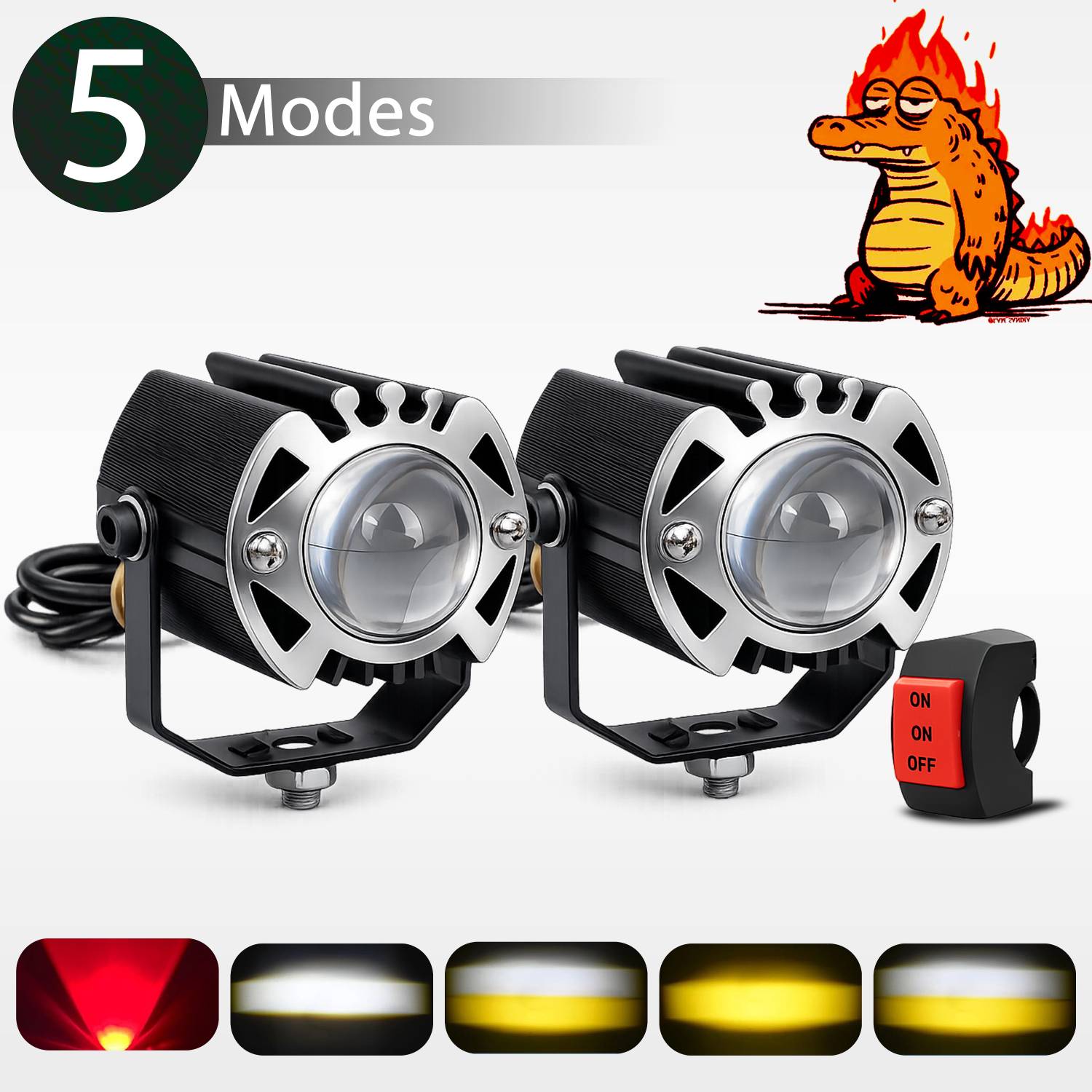 automunk LED Fog Light for Bike - Image 1