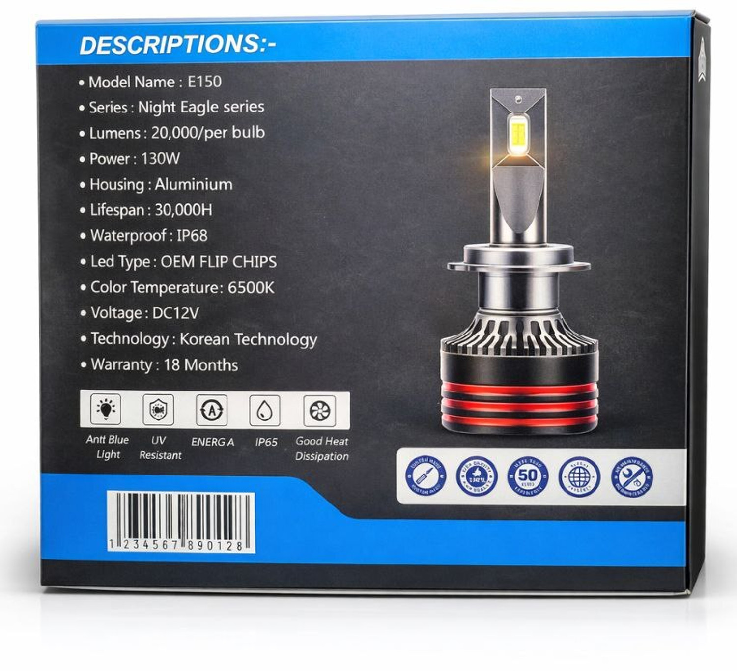 Image of BME LED Headlight for Universal For Bike