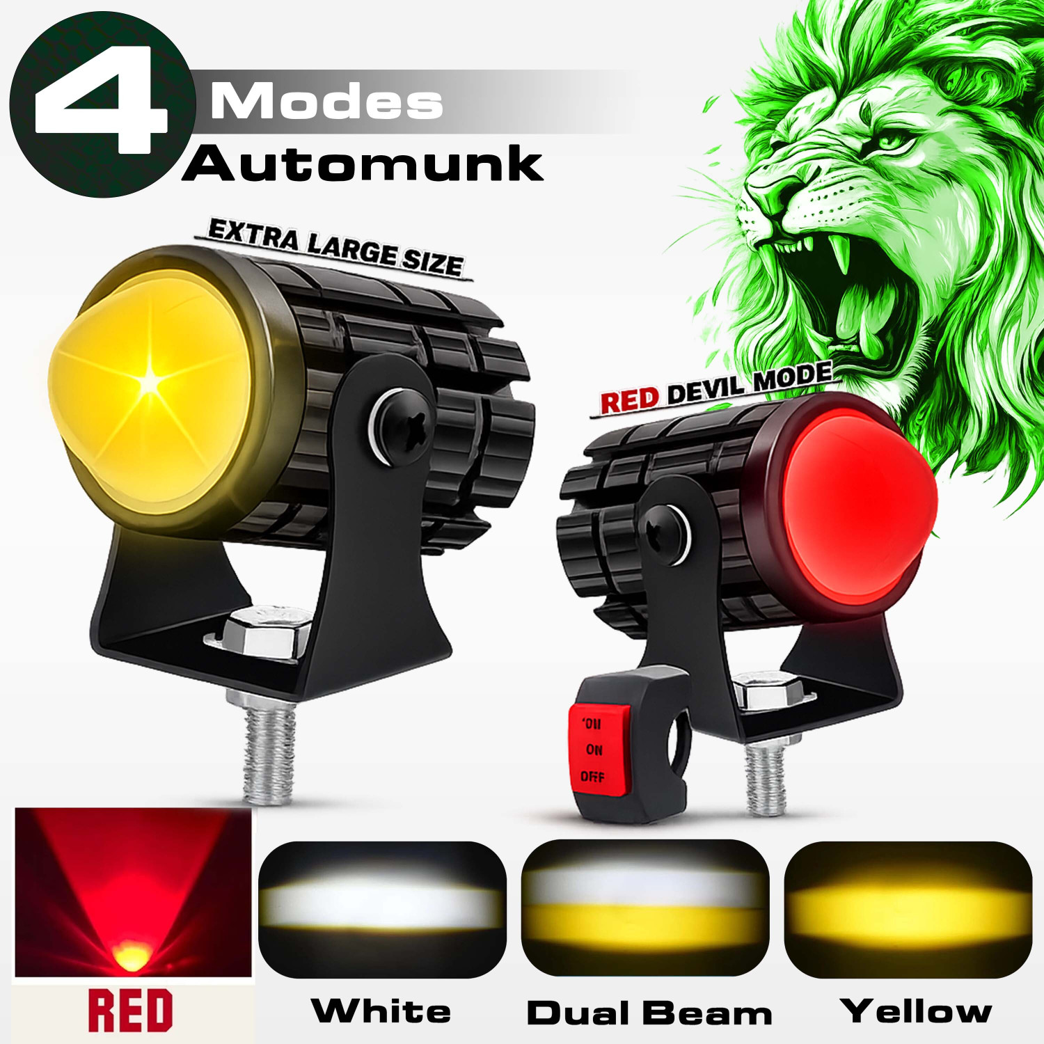Image of automunk LED Fog Light for Universal For Car