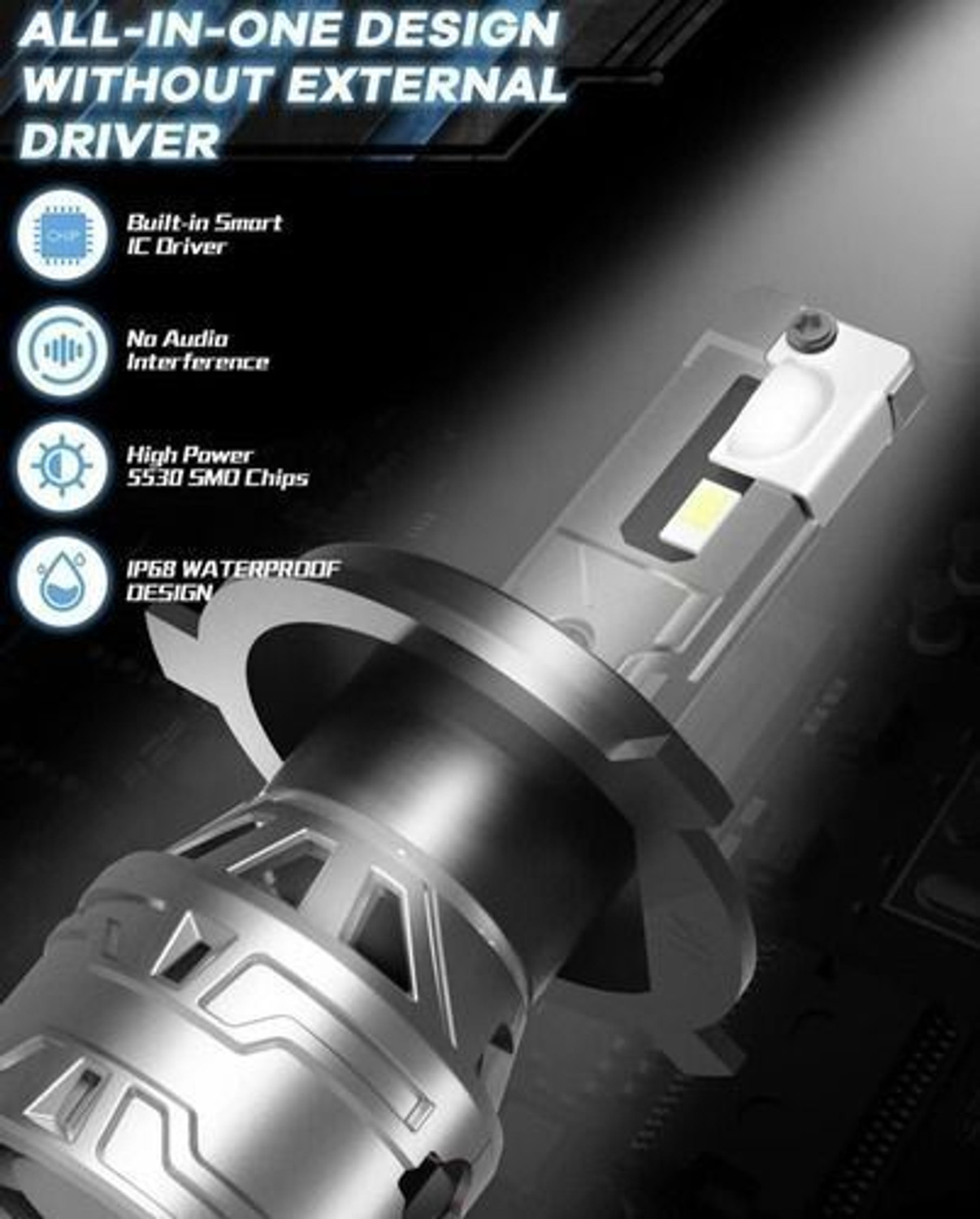 Image of GENFRID LED Headlight for Universal For Car, Universal For Bike Universal For Bike, Universal For Car