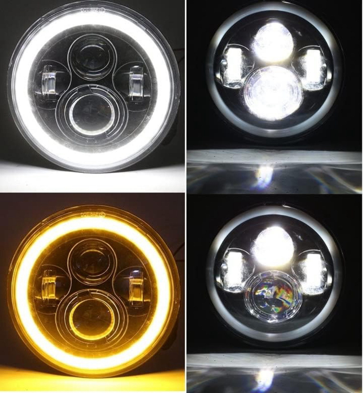 Image of Anaisha Enterprises LED Headlight for Royal Enfield Bullet Electra, Classic 500, Thunder Bird 500, Classic 350, Bullet 350, Thunder Bird 350
