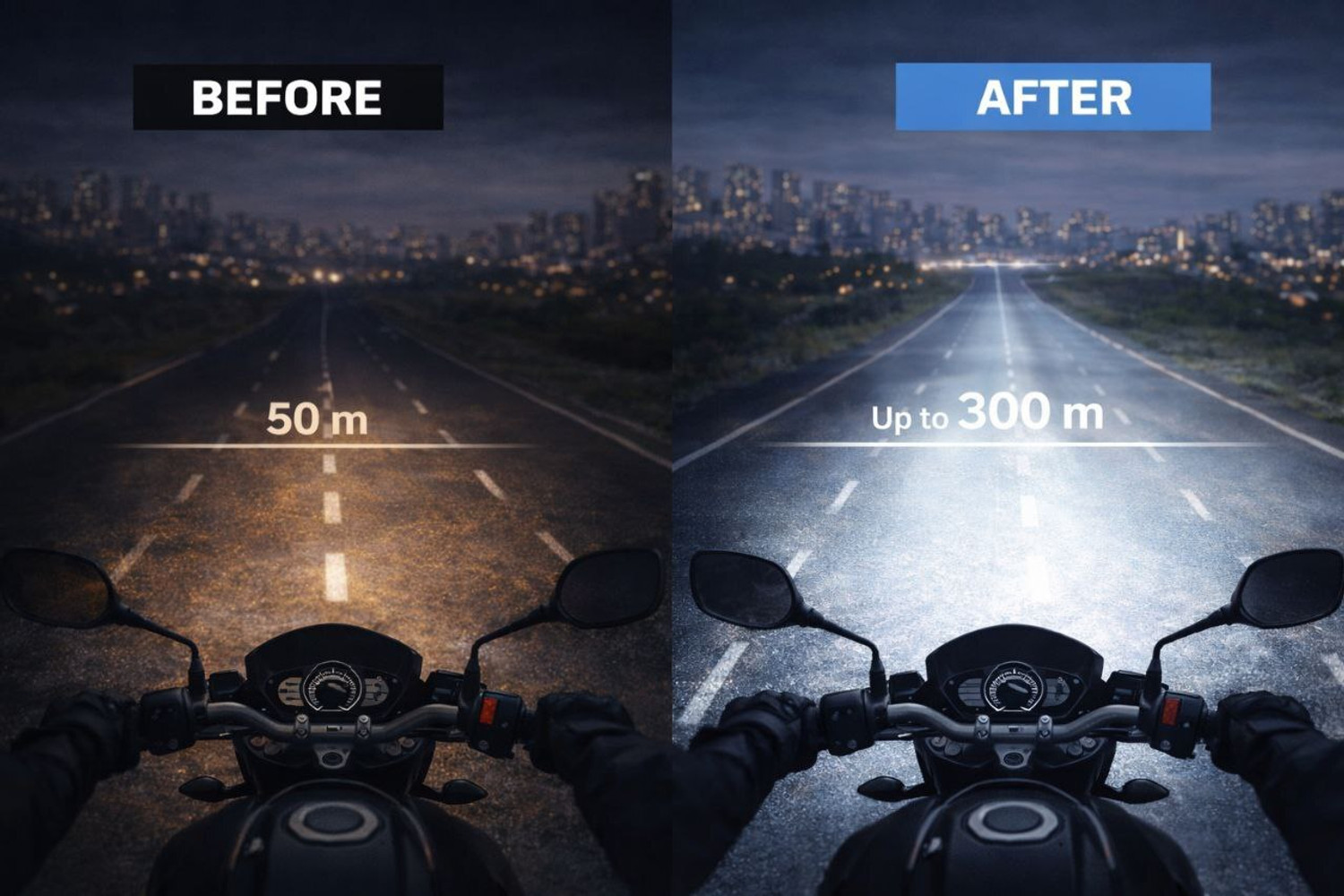Image of BME LED Headlight for Universal For Bike