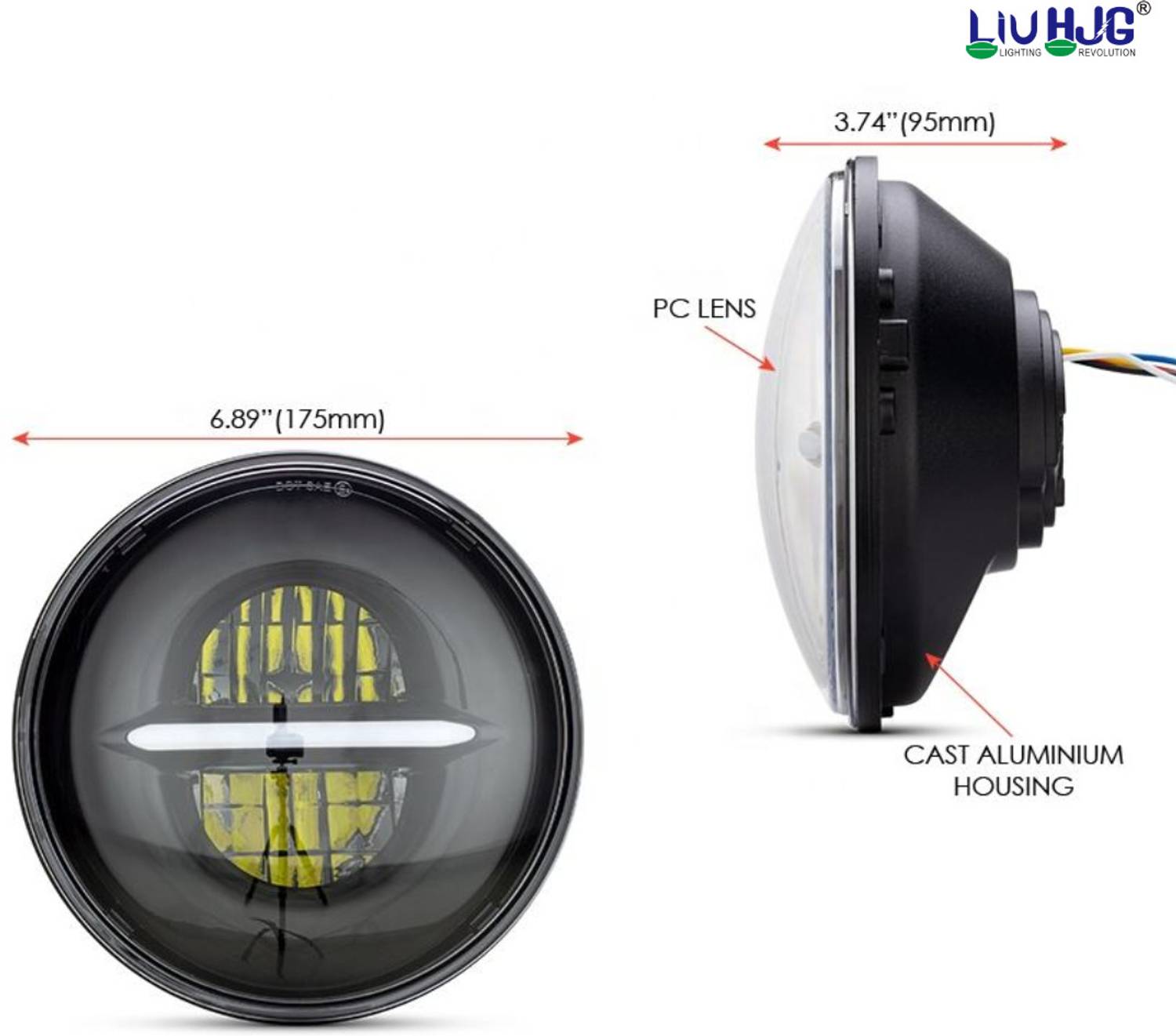 AutoPowerz LED Headlight for Universal Bike Car - Image 2