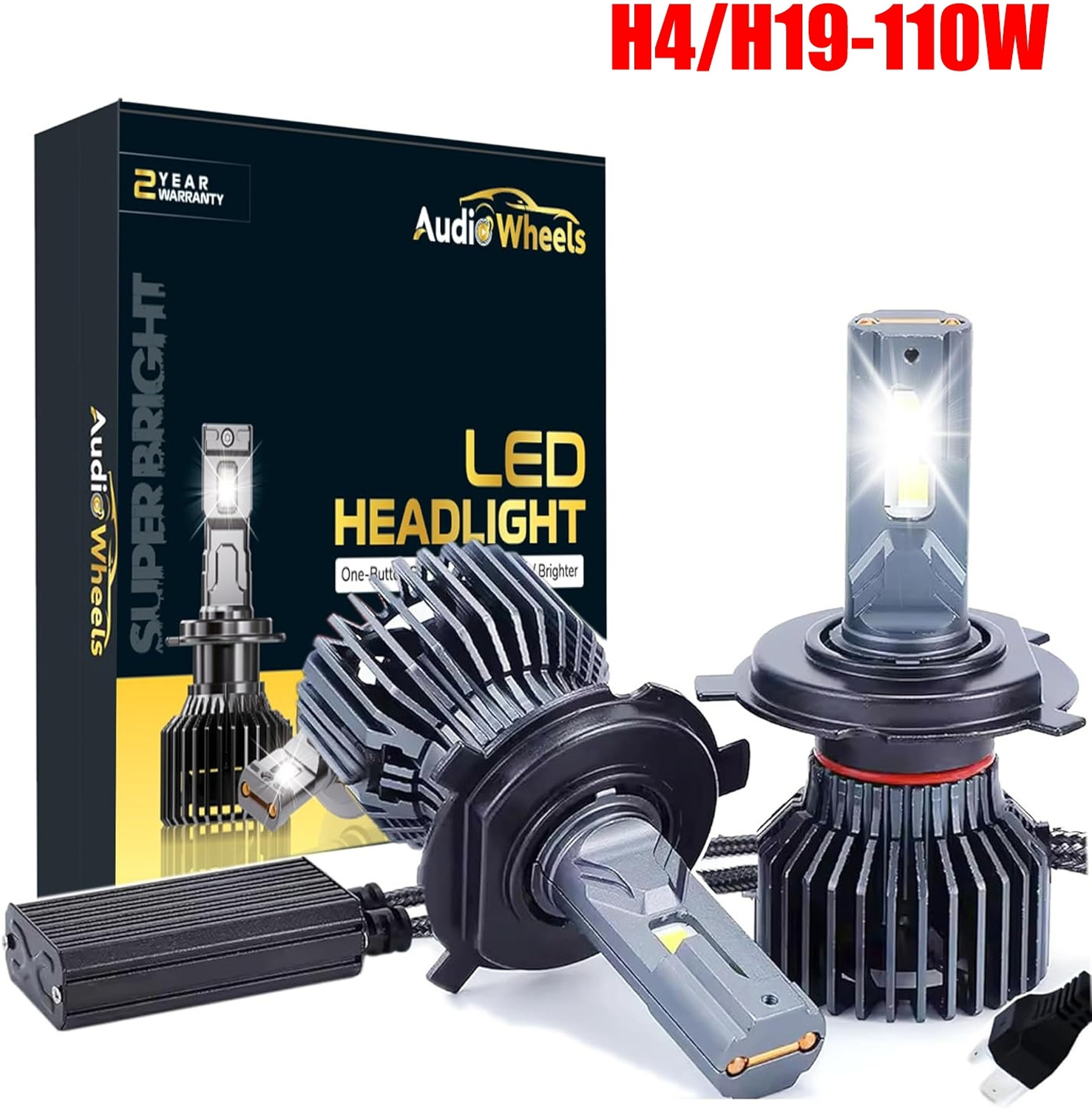 Image of Audio Wheels LED Headlight for Hyundai, Suzuki, Volkswagen, Skoda, Tata, Honda, Ford, Mahindra Celerio, Ciaz, Eeco, Ertiga, S-Cross, WagonR, Polo, Octavia, Rapid, City, Amaze, Jazz, Thar, TUV 300, Figo