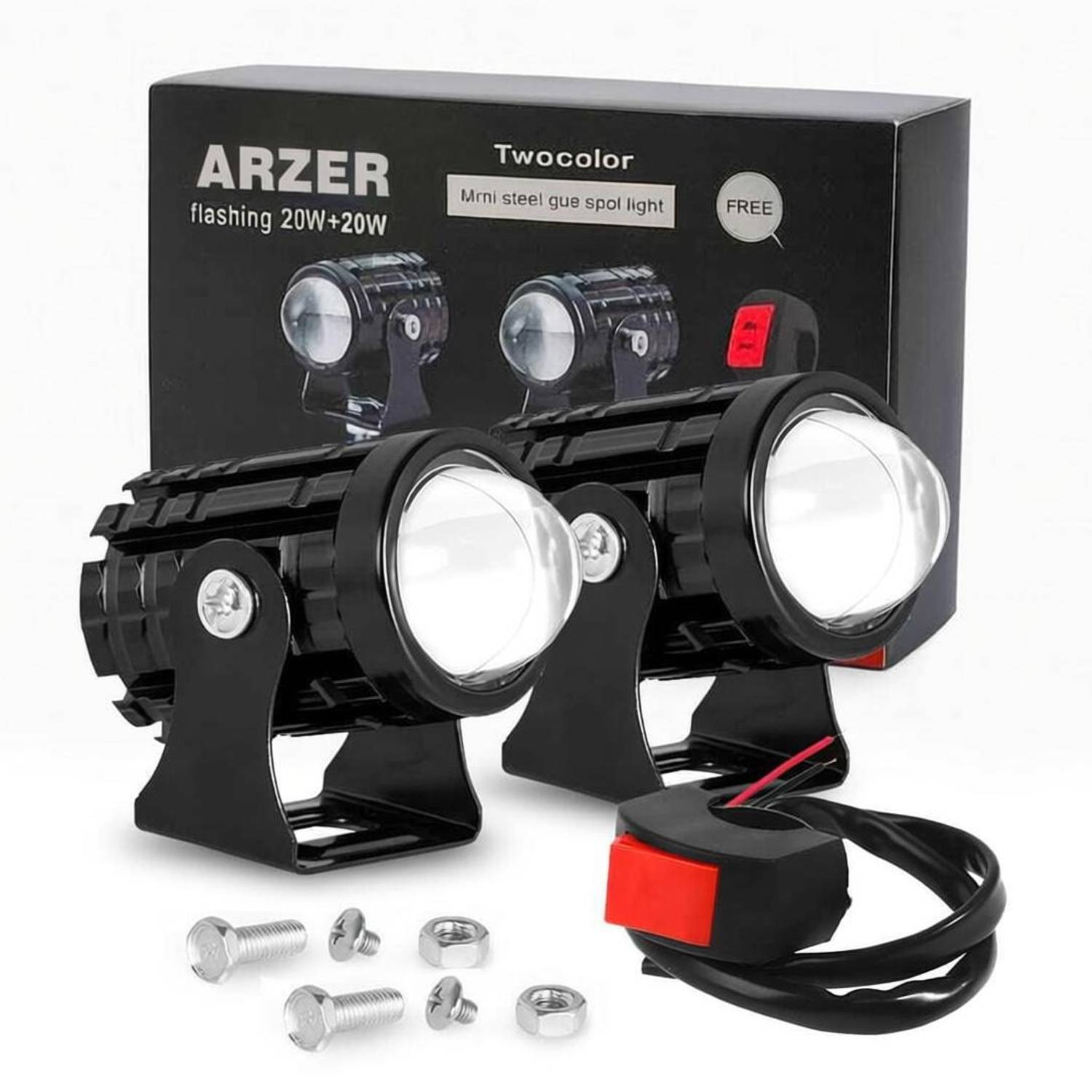ARZER LED Headlight for Universal For Bike, Universal For Car