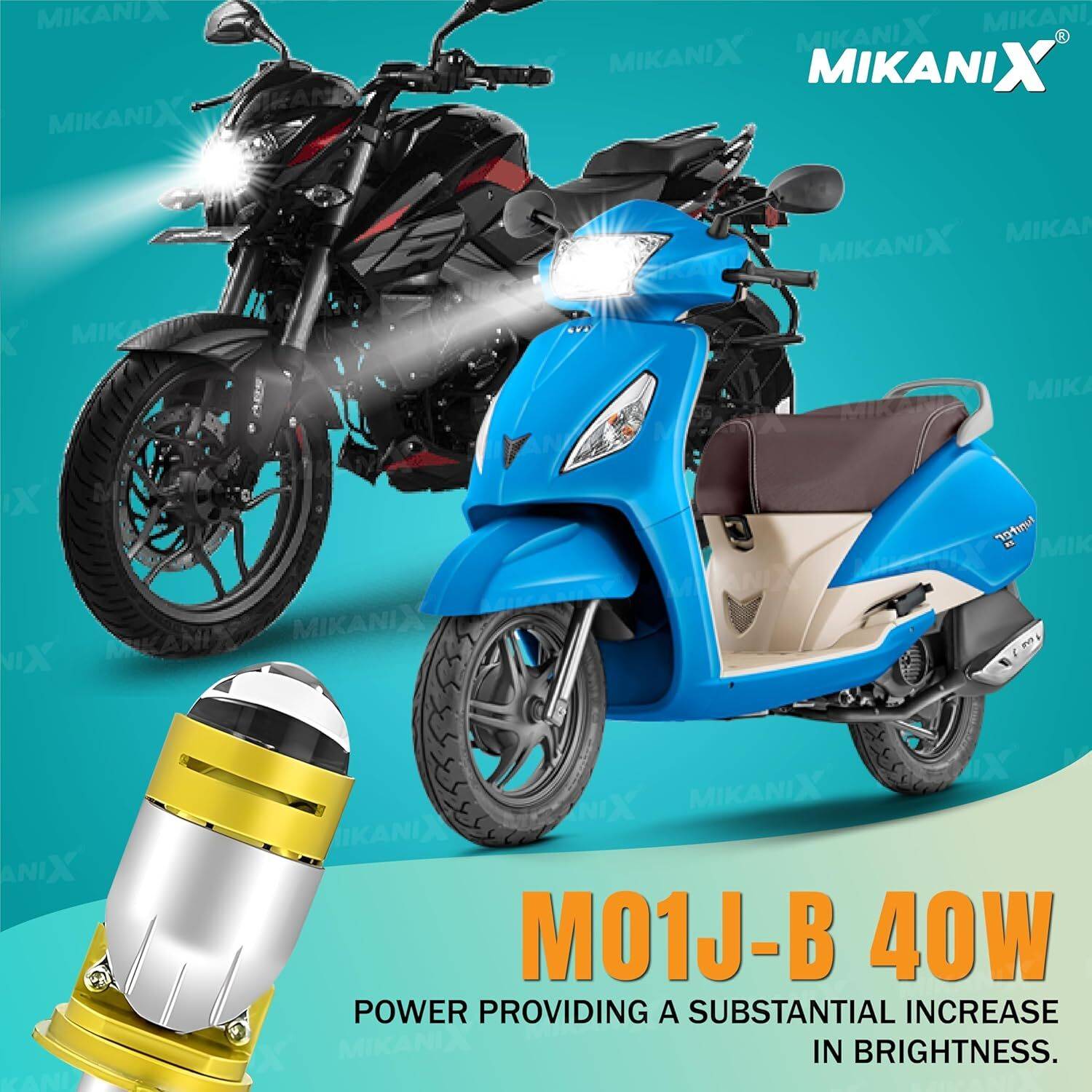 MIKANIX LED Headlight for Bike - Image 2