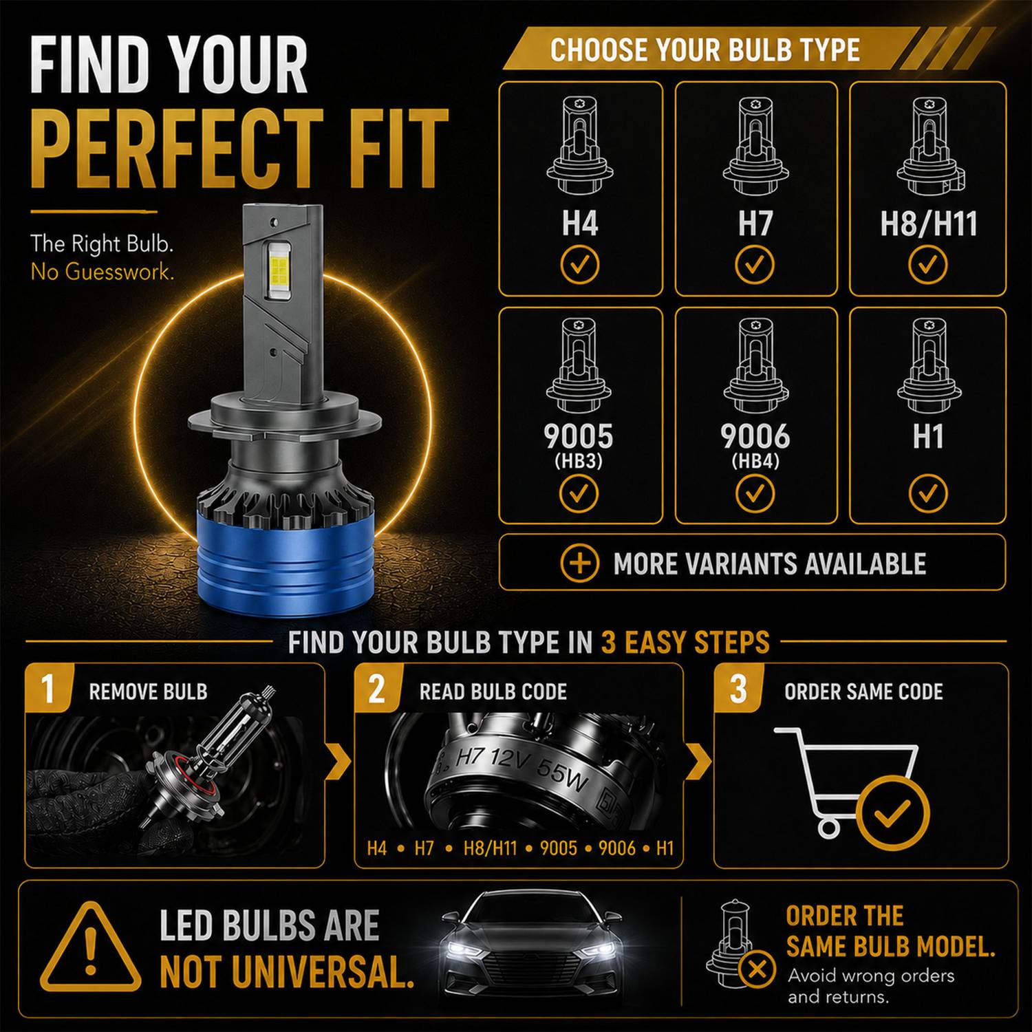 Carzi LED Headlight for Universal Car - Image 5