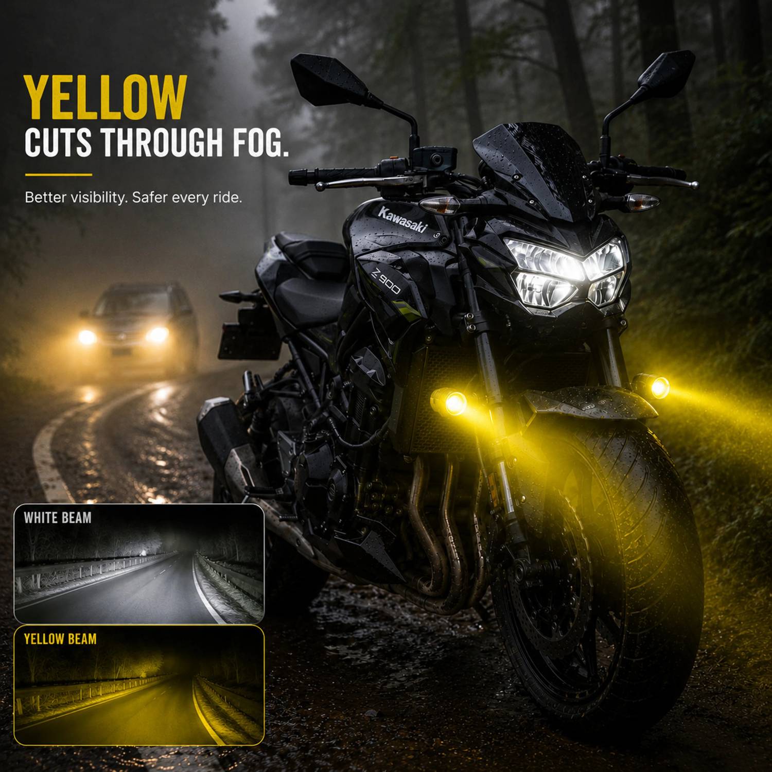 automunk Universal LED Fog Light for Bike and Car - Image 2