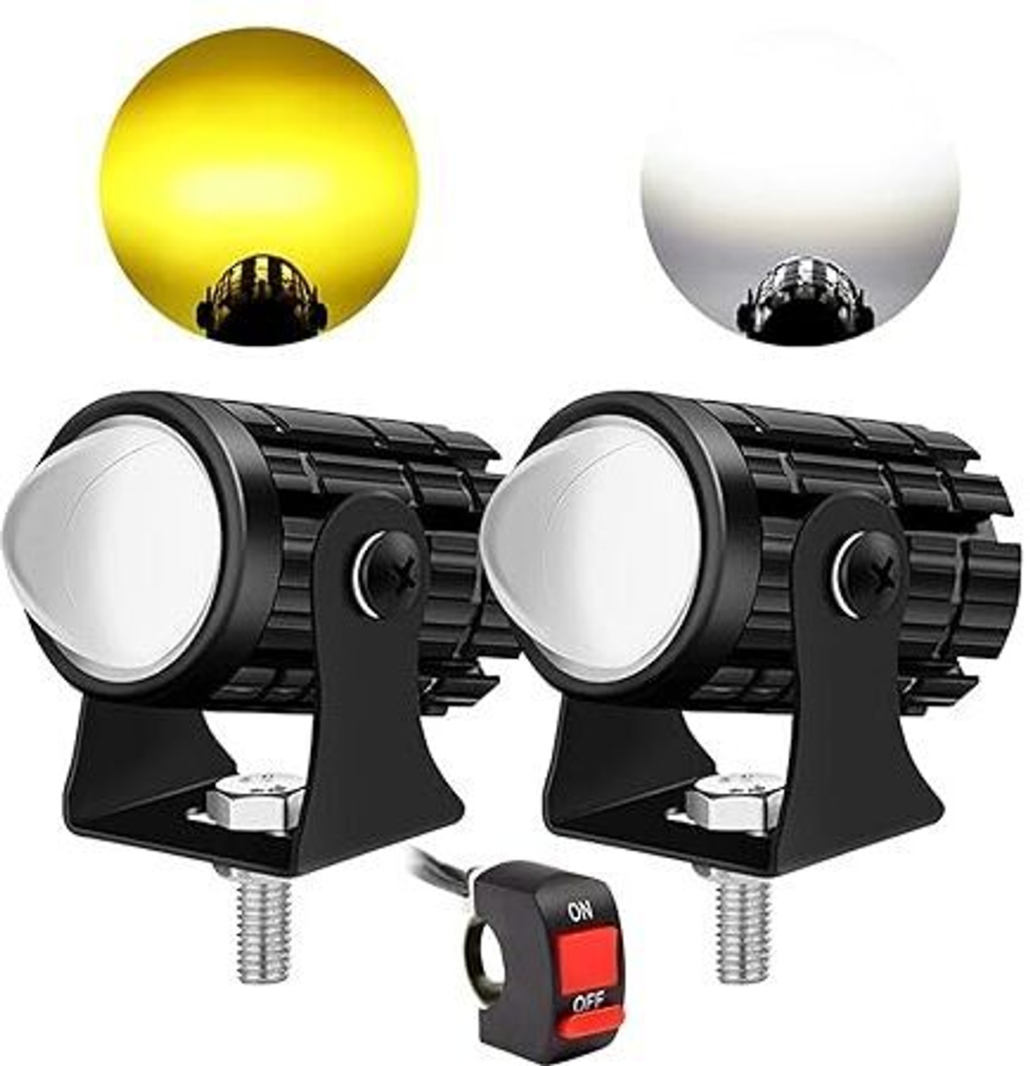 Image of ZULUSTYL LED Fog Light for Universal For Car, Universal For Bike, TVS Universal For Car, Universal For Bike, Apache RR 310, Bullet 350, Splendor