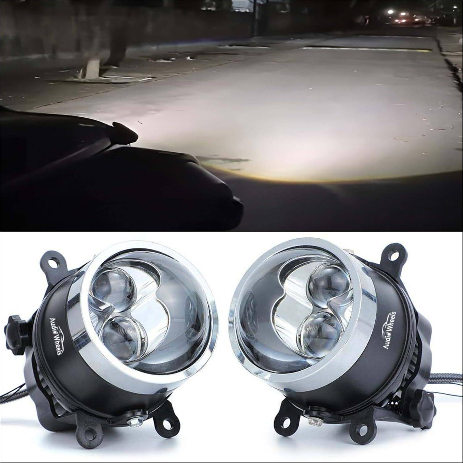 Audio Wheels LED Headlight for Universal Car - Image 3