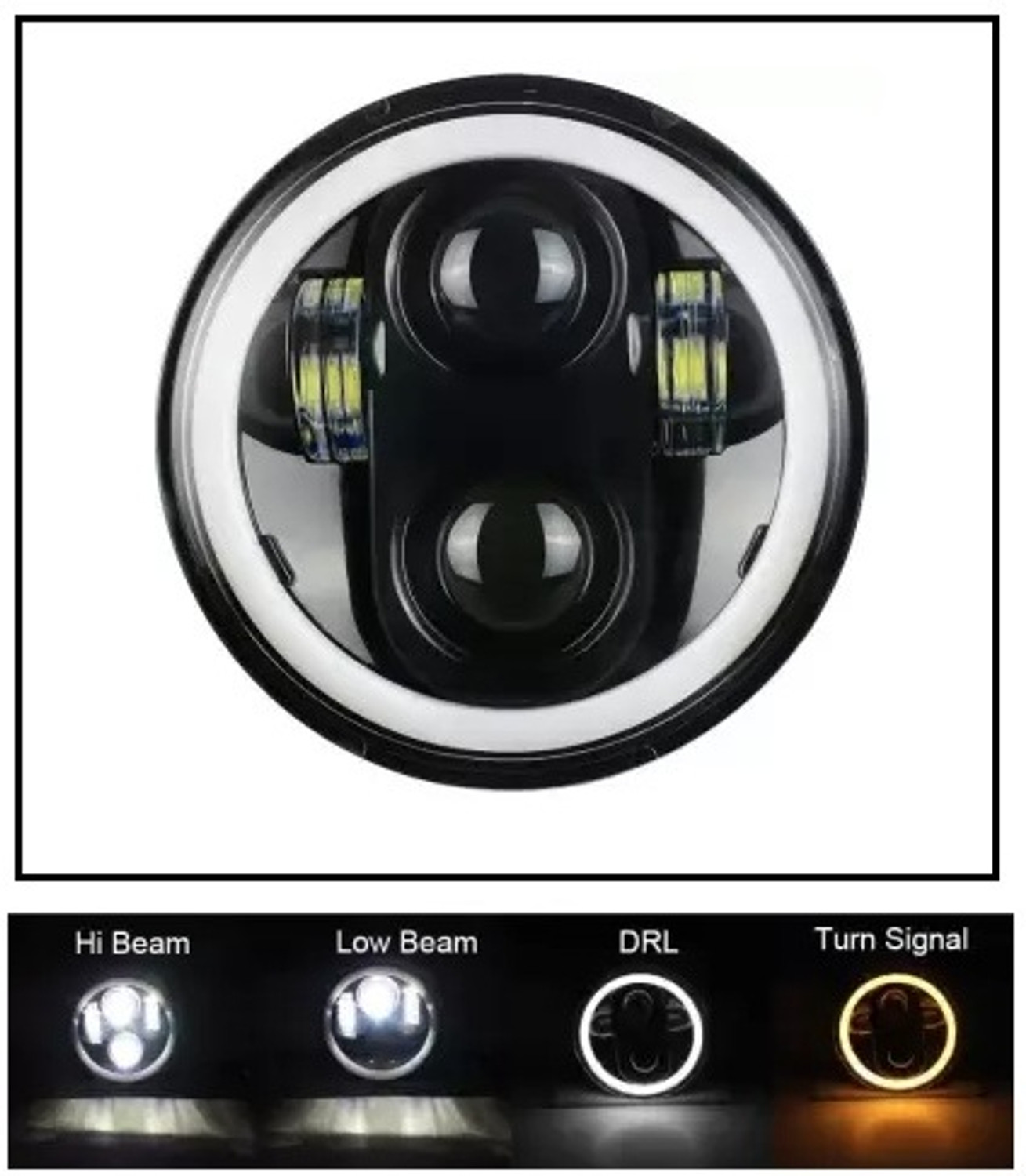 Image of AOWBIKES LED Headlight for Bajaj Avenger, Avenger 200, Avenger 220