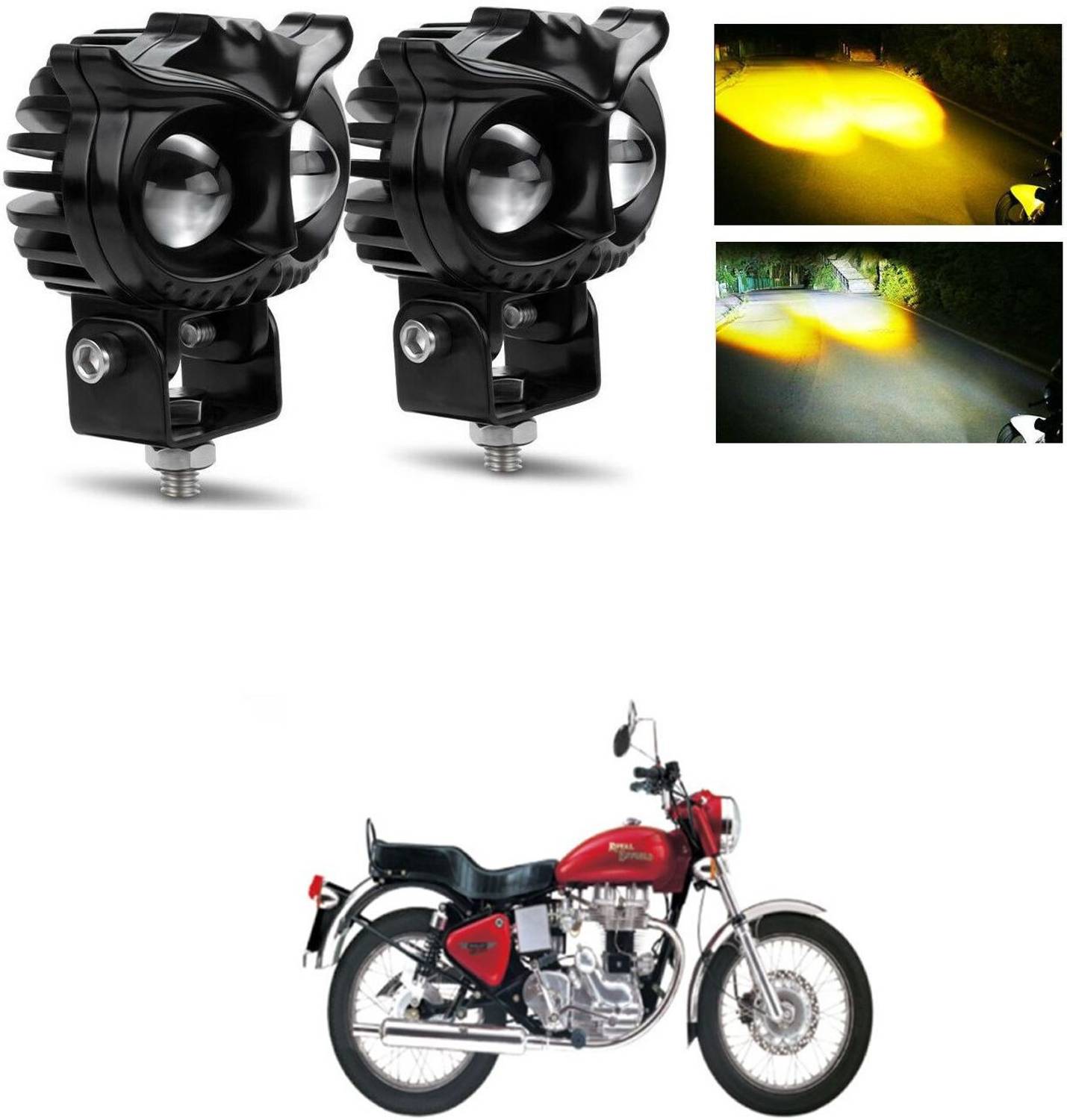 LOVMOTO Universal Led fog light Bike Headlight indicator bulb 1216