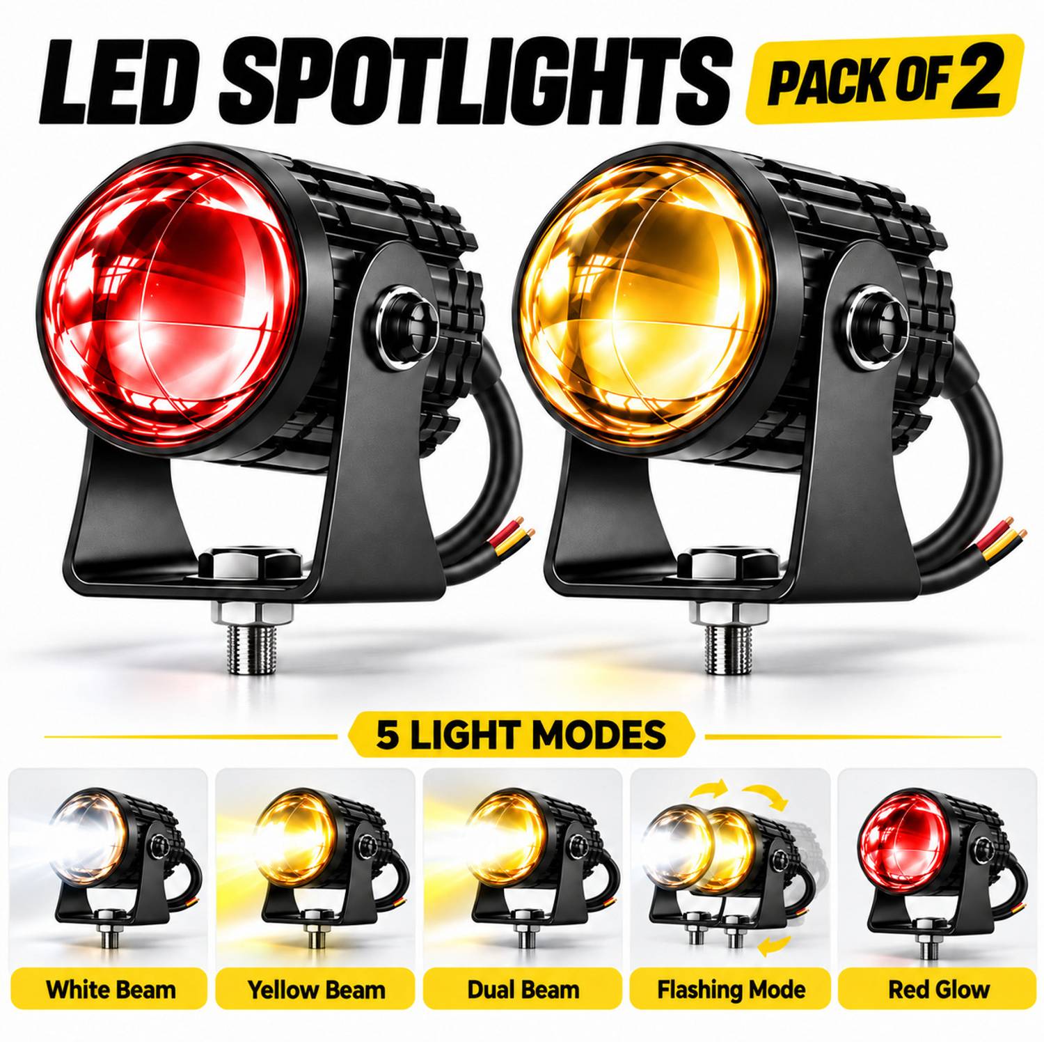 automunk Universal LED Fog Light for Bike and Car - Image 1